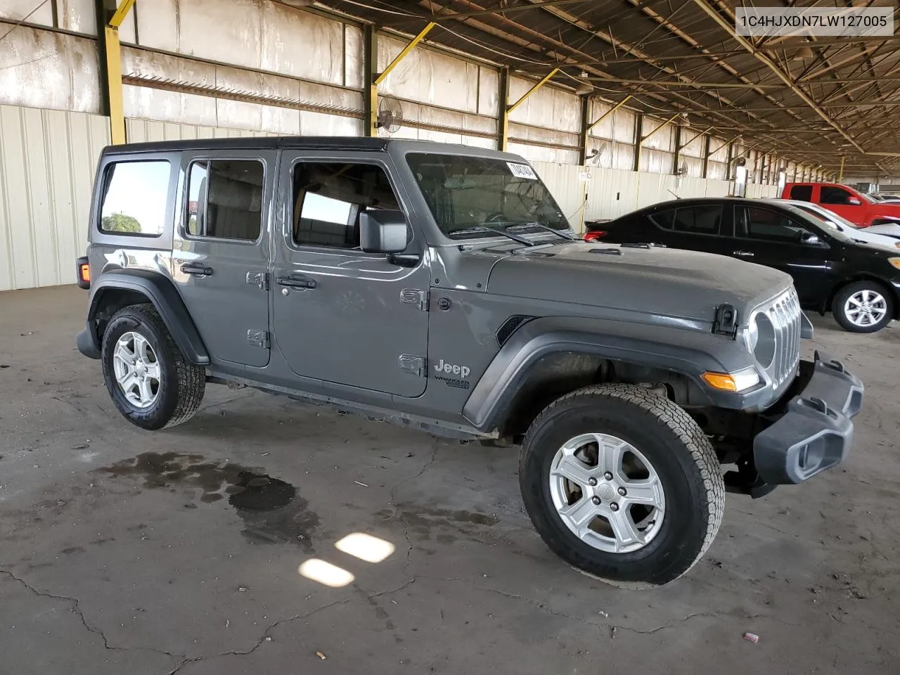 2020 Jeep Wrangler Unlimited Sport VIN: 1C4HJXDN7LW127005 Lot: 70487404