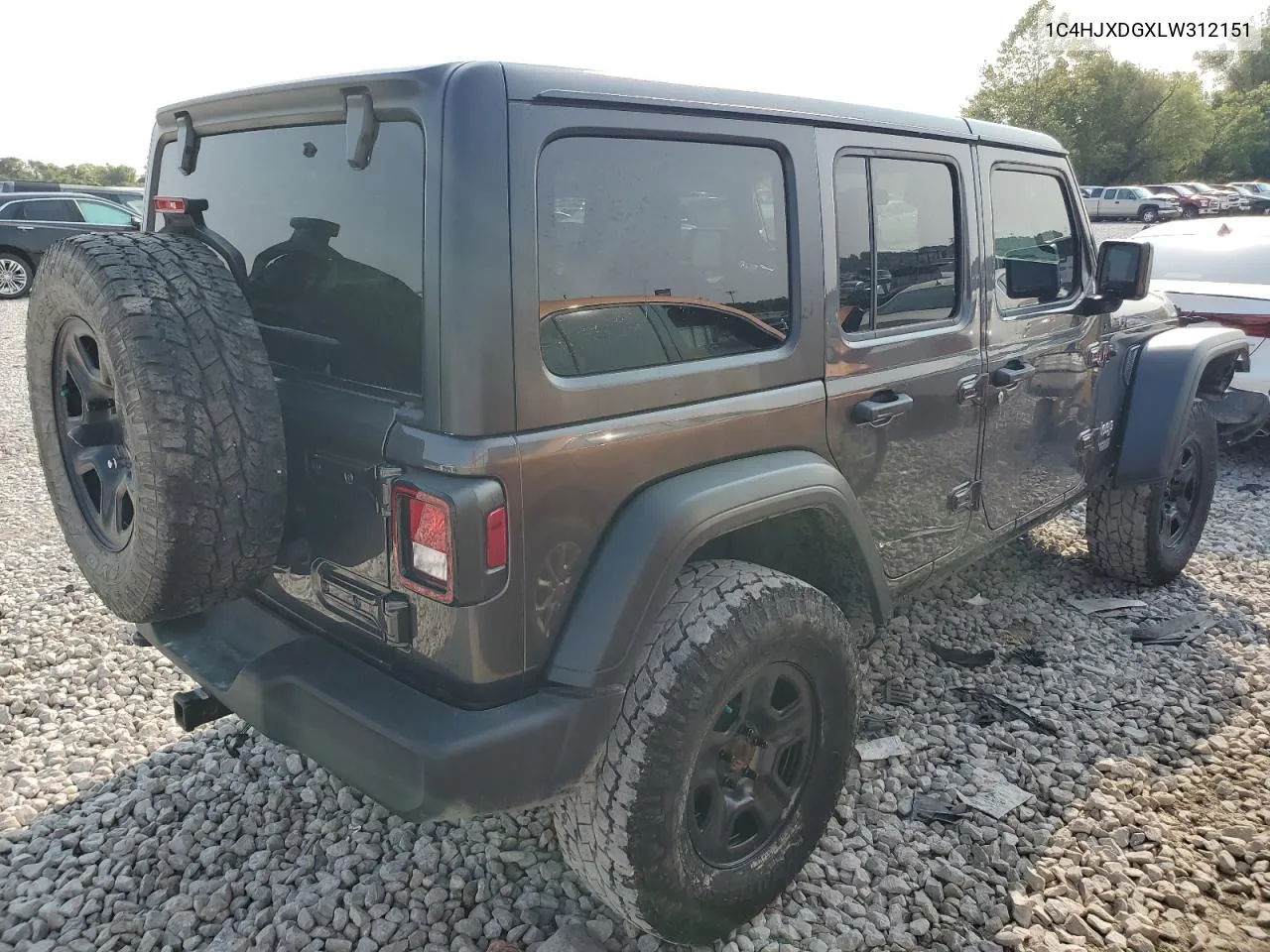 2020 Jeep Wrangler Unlimited Sport VIN: 1C4HJXDGXLW312151 Lot: 70508904