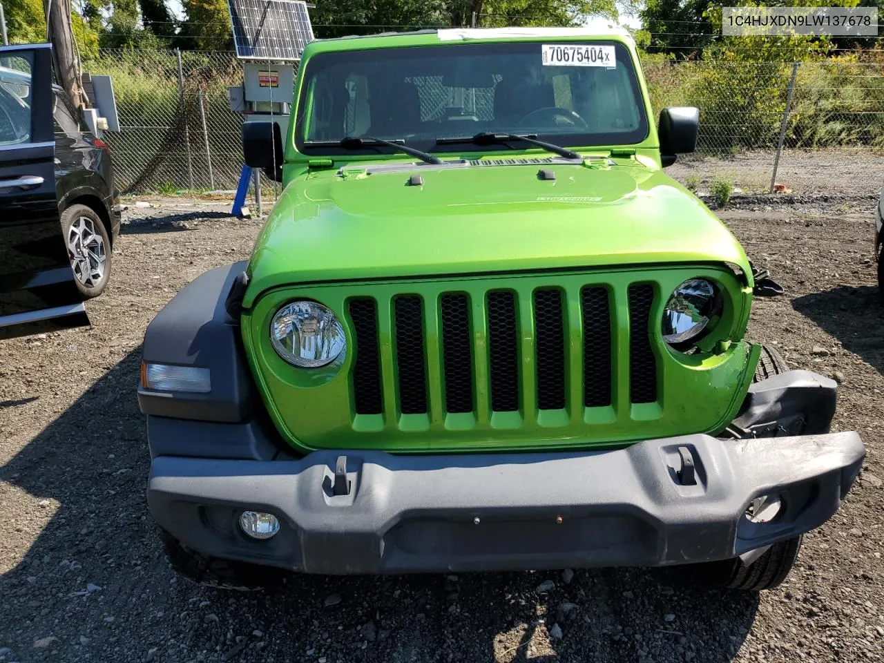 2020 Jeep Wrangler Unlimited Sport VIN: 1C4HJXDN9LW137678 Lot: 70675404