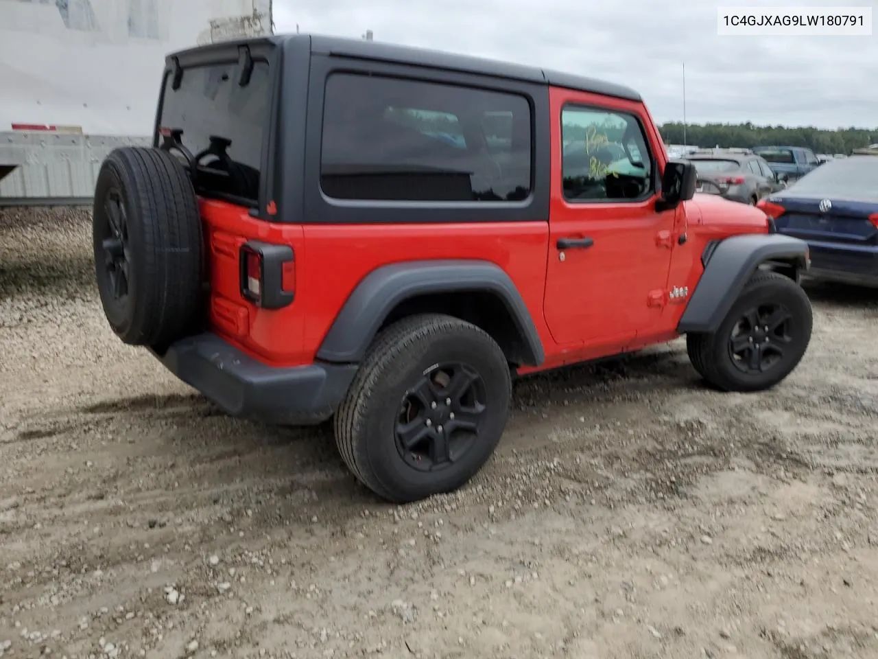 2020 Jeep Wrangler Sport VIN: 1C4GJXAG9LW180791 Lot: 71210104