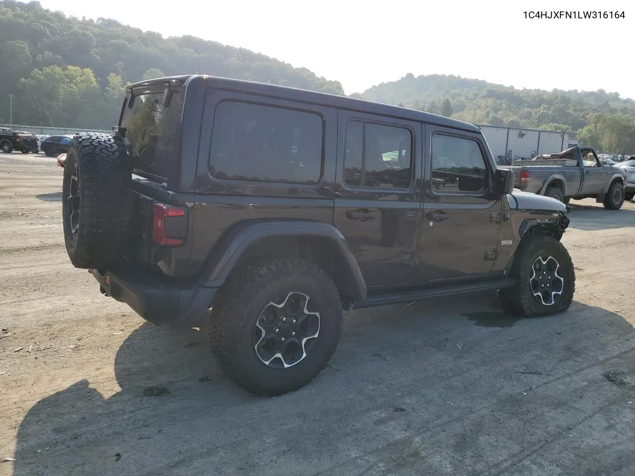 2020 Jeep Wrangler Unlimited Rubicon VIN: 1C4HJXFN1LW316164 Lot: 71236564