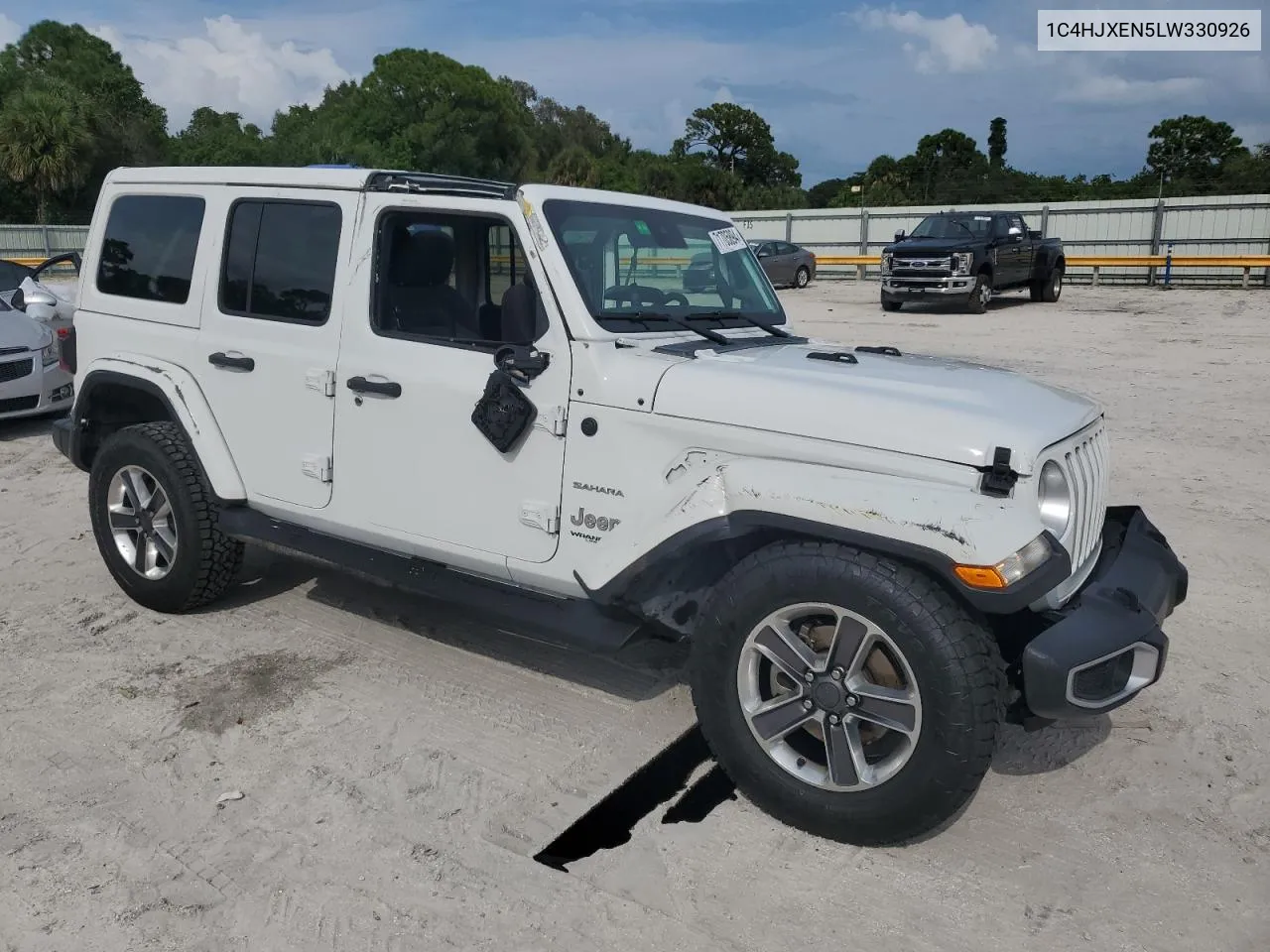 2020 Jeep Wrangler Unlimited Sahara VIN: 1C4HJXEN5LW330926 Lot: 71705894