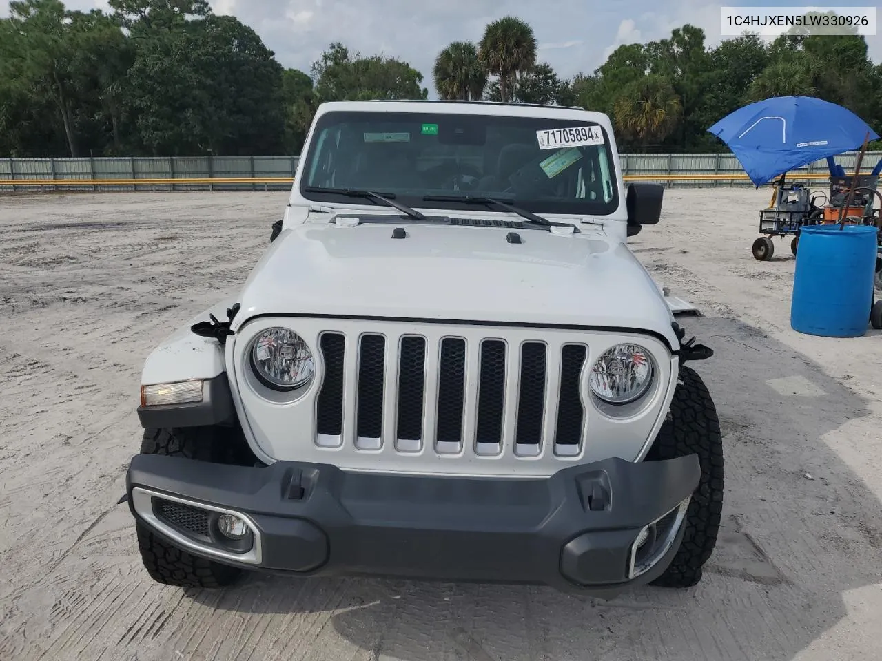 2020 Jeep Wrangler Unlimited Sahara VIN: 1C4HJXEN5LW330926 Lot: 71705894