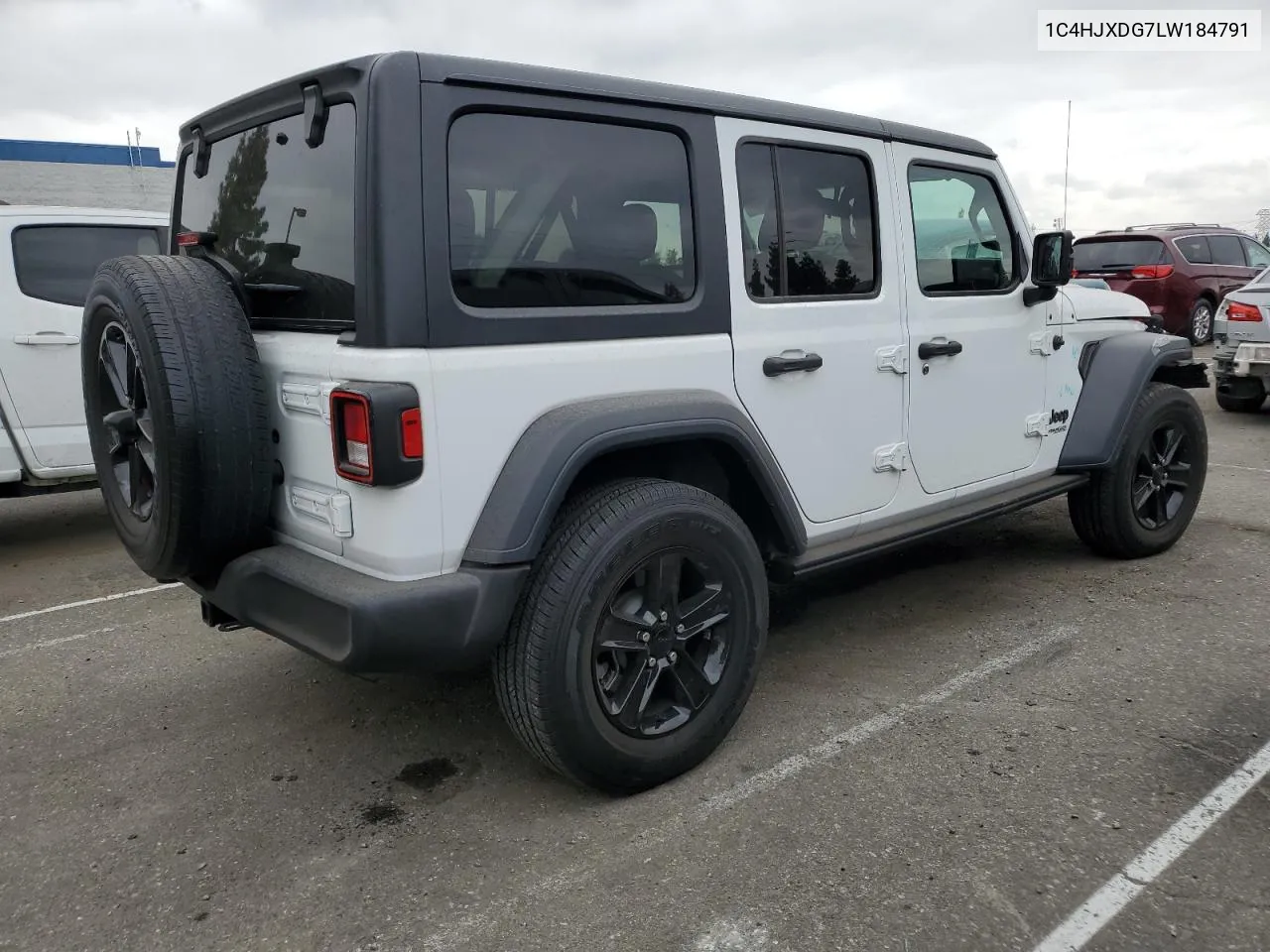 2020 Jeep Wrangler Unlimited Sport VIN: 1C4HJXDG7LW184791 Lot: 72171774