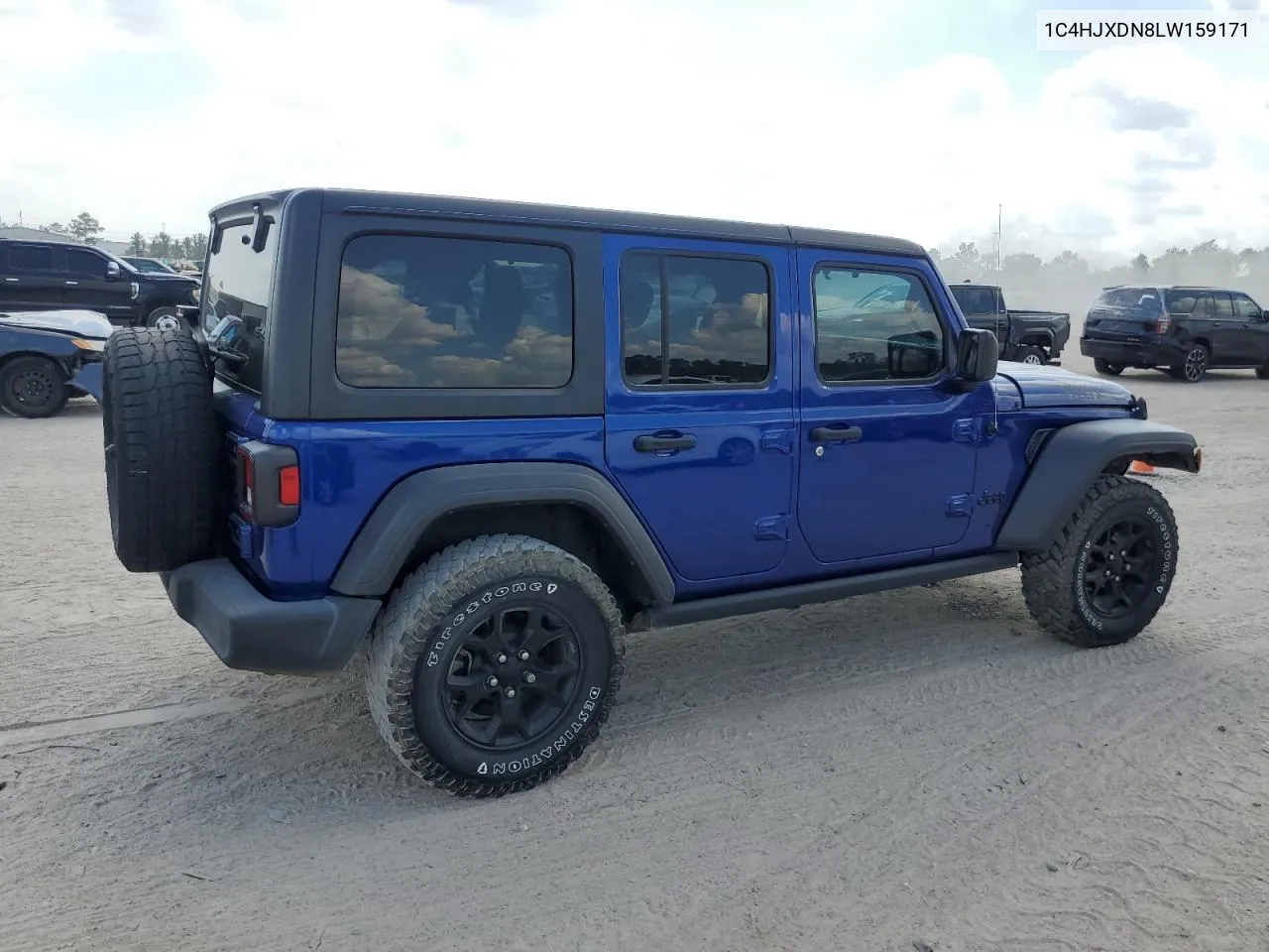 2020 Jeep Wrangler Unlimited Sport VIN: 1C4HJXDN8LW159171 Lot: 72200134