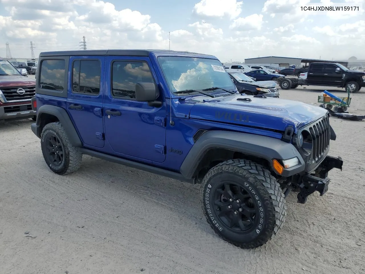 2020 Jeep Wrangler Unlimited Sport VIN: 1C4HJXDN8LW159171 Lot: 72200134