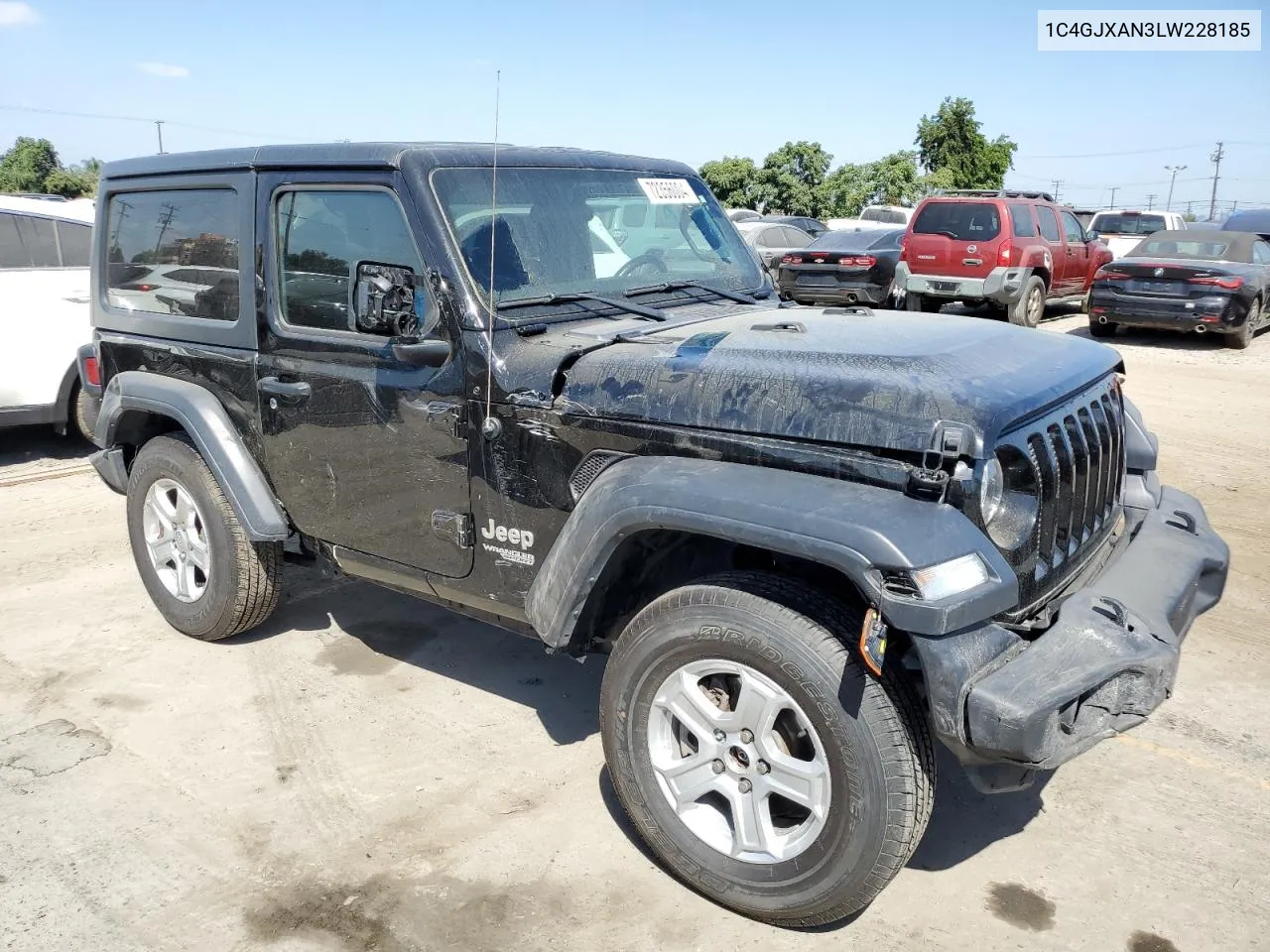 2020 Jeep Wrangler Sport VIN: 1C4GJXAN3LW228185 Lot: 72356004