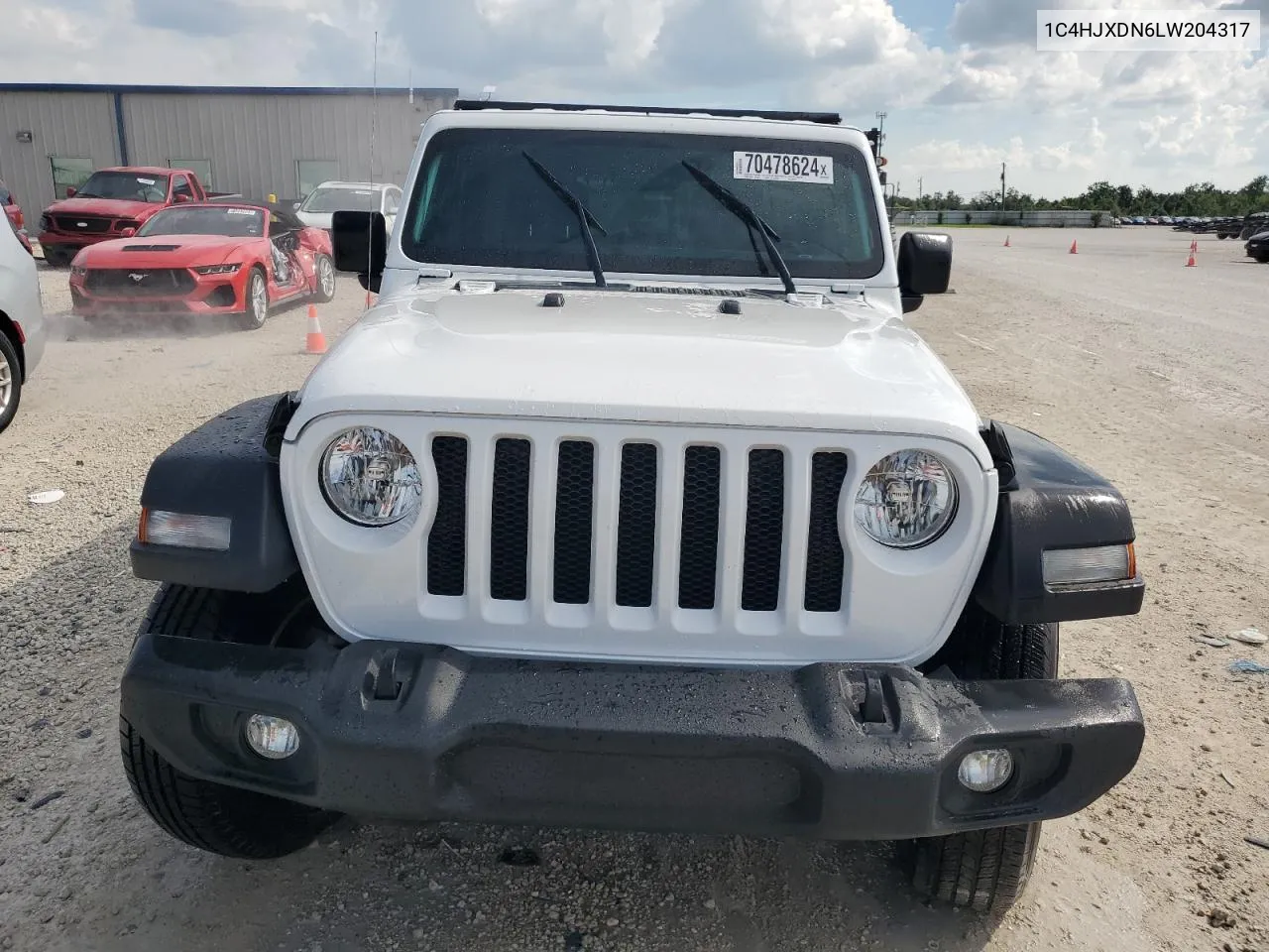 2020 Jeep Wrangler Unlimited Sport VIN: 1C4HJXDN6LW204317 Lot: 72394354