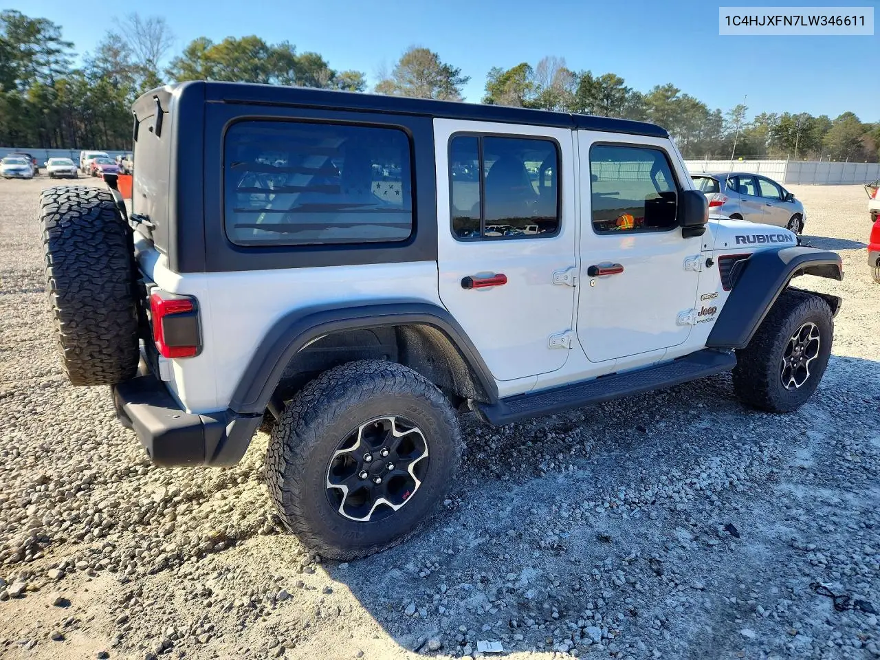 1C4HJXFN7LW346611 2020 Jeep Wrangler Unlimited Rubicon