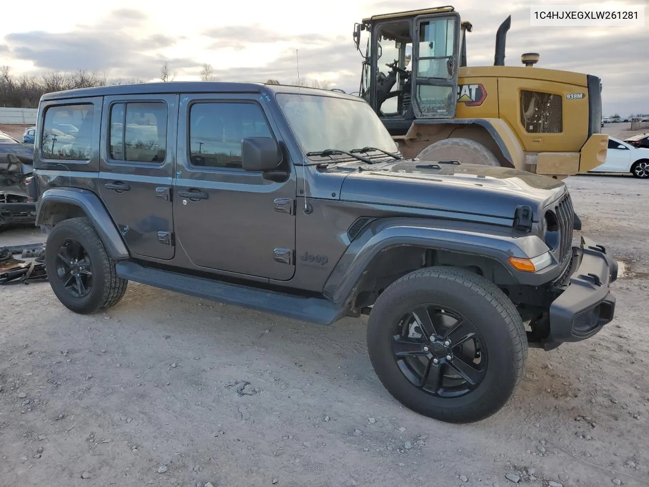 2020 Jeep Wrangler Unlimited Sahara VIN: 1C4HJXEGXLW261281 Lot: 79083593