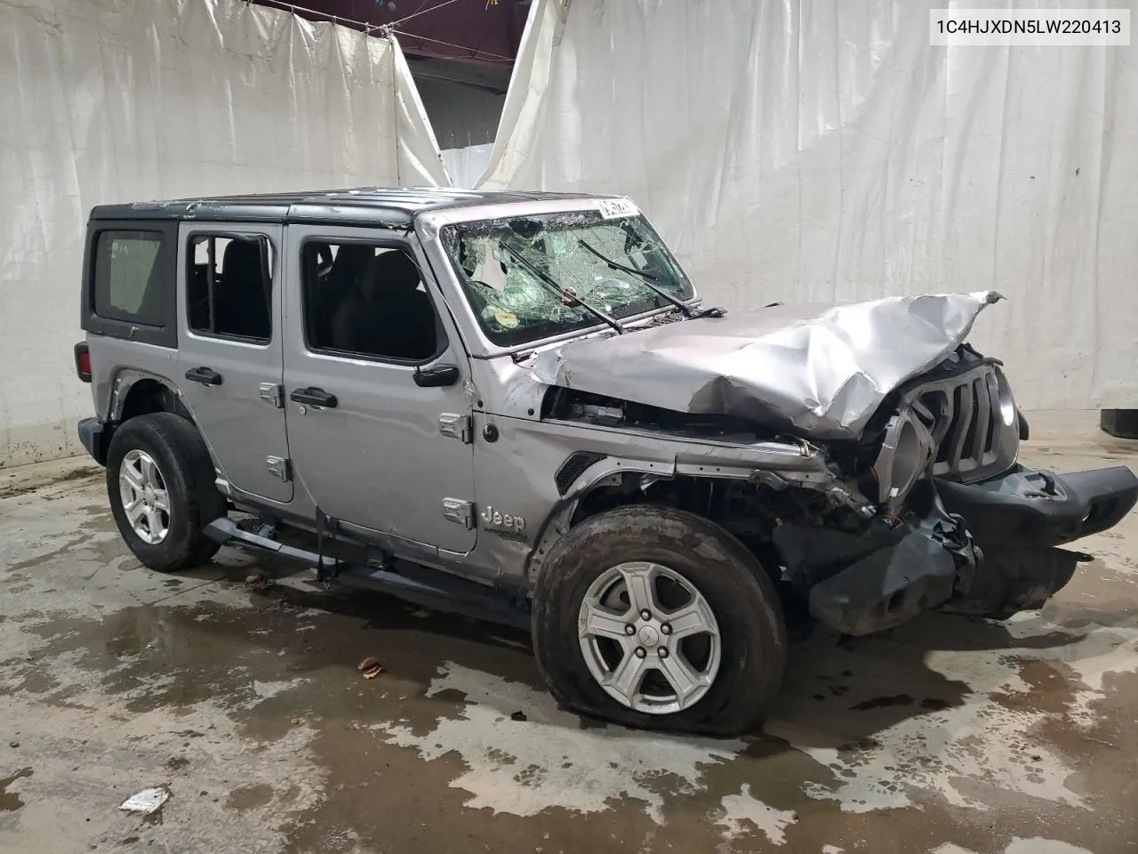 2020 Jeep Wrangler Unlimited Sport VIN: 1C4HJXDN5LW220413 Lot: 79457203