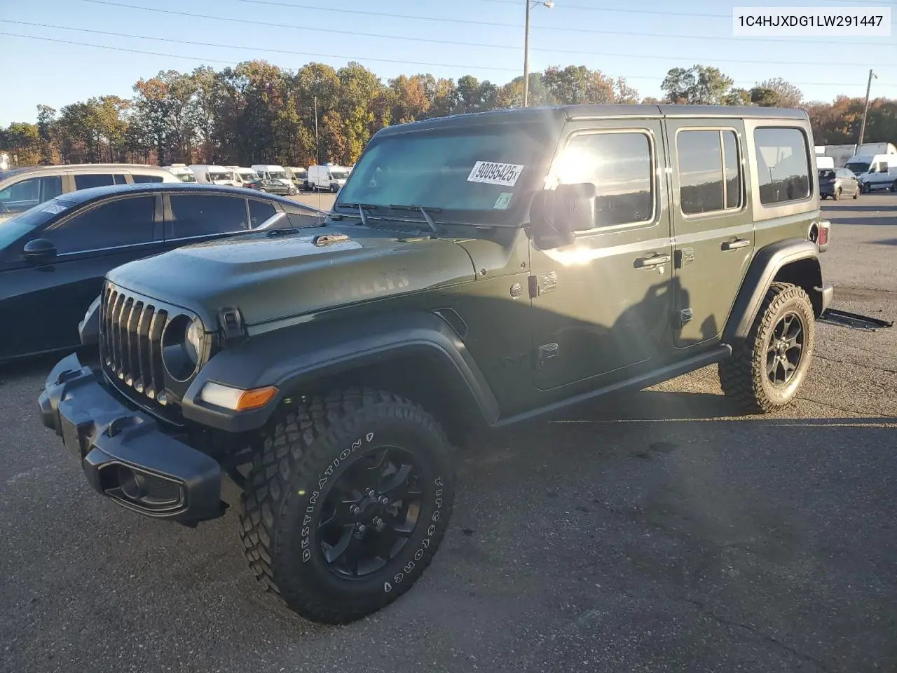 1C4HJXDG1LW291447 2020 Jeep Wrangler Unlimited Sport