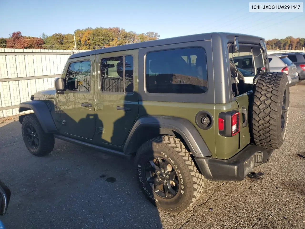 1C4HJXDG1LW291447 2020 Jeep Wrangler Unlimited Sport