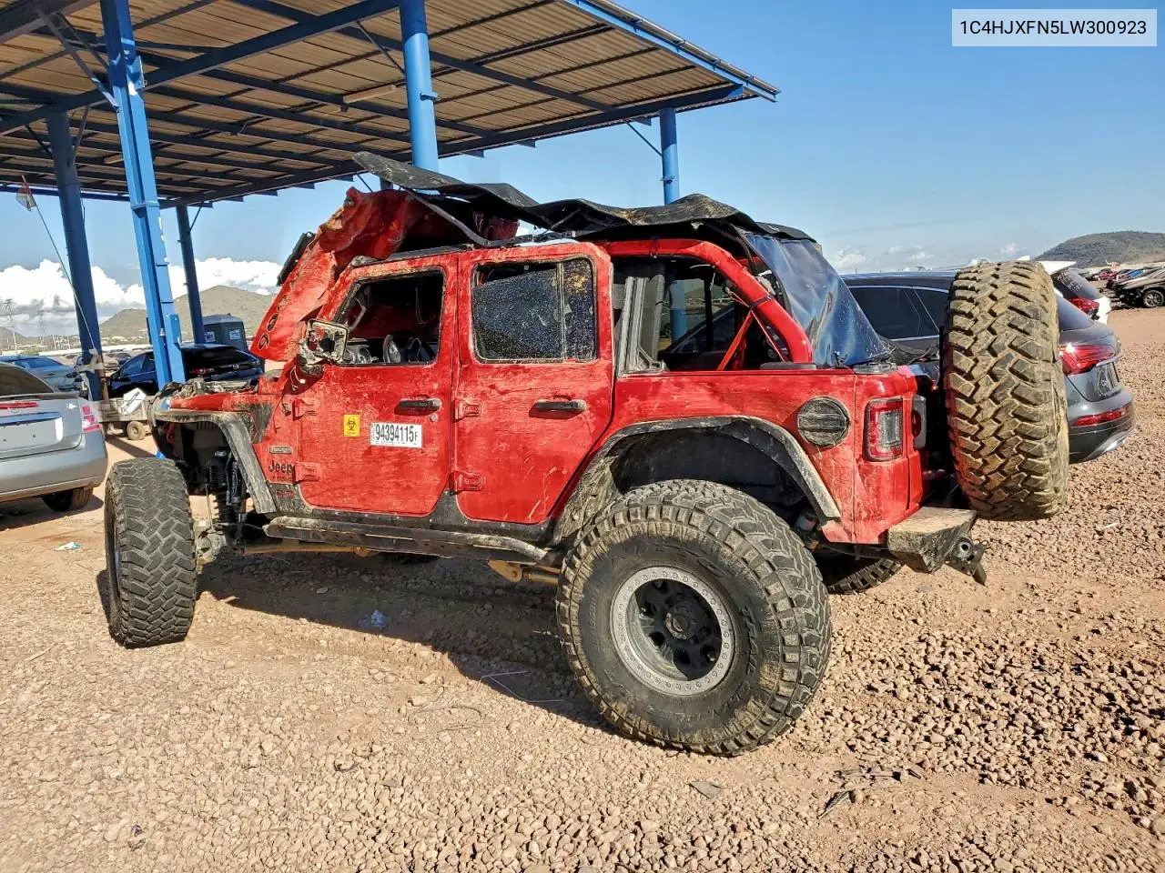 1C4HJXFN5LW300923 2020 Jeep Wrangler Unlimited Rubicon