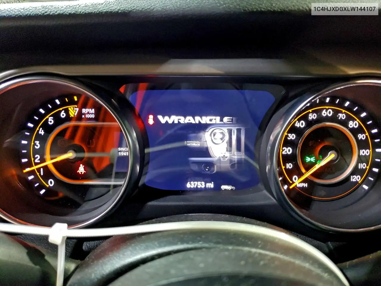 1C4HJXDGXLW144107 2020 Jeep Wrangler Unlimited Sport