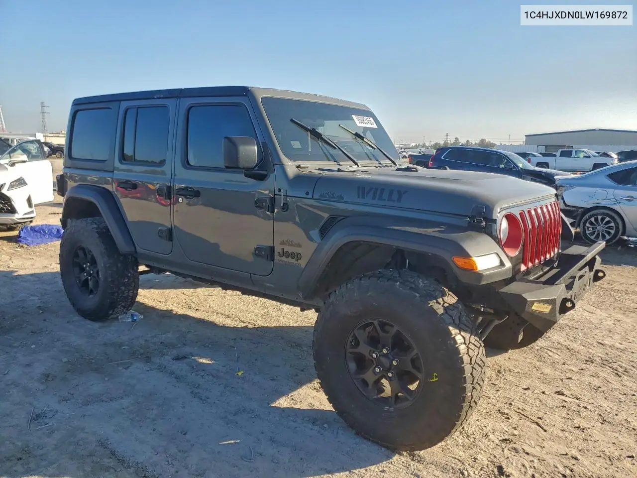 1C4HJXDN0LW169872 2020 Jeep Wrangler Unlimited Sport