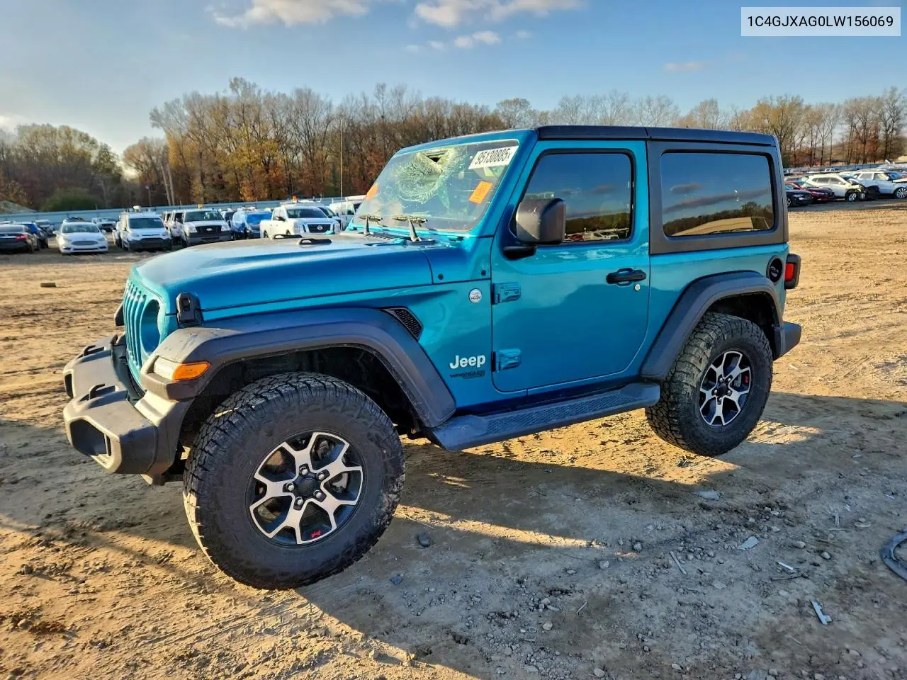 1C4GJXAG0LW156069 2020 Jeep Wrangler Sport