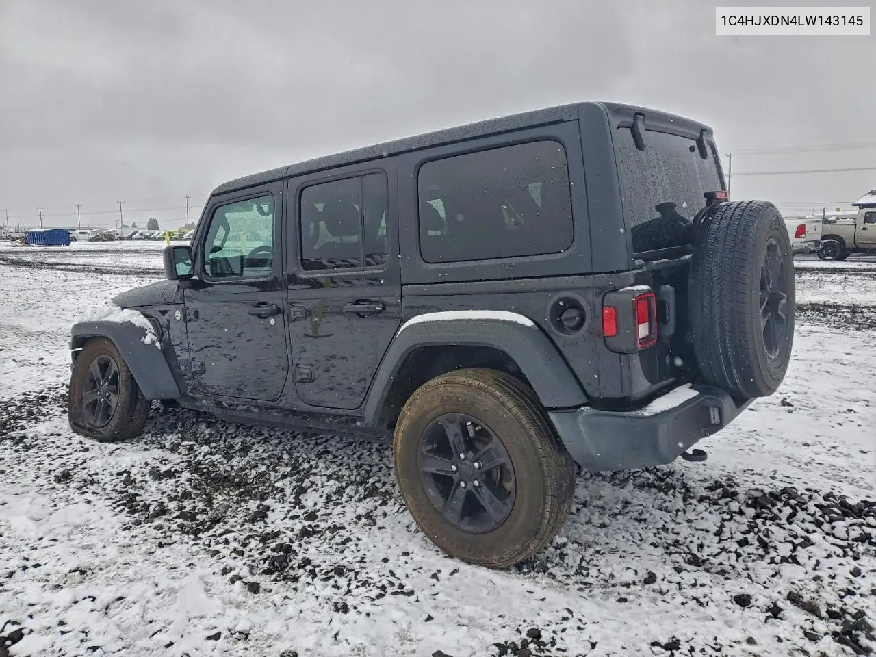 1C4HJXDN4LW143145 2020 Jeep Wrangler Unlimited Sport