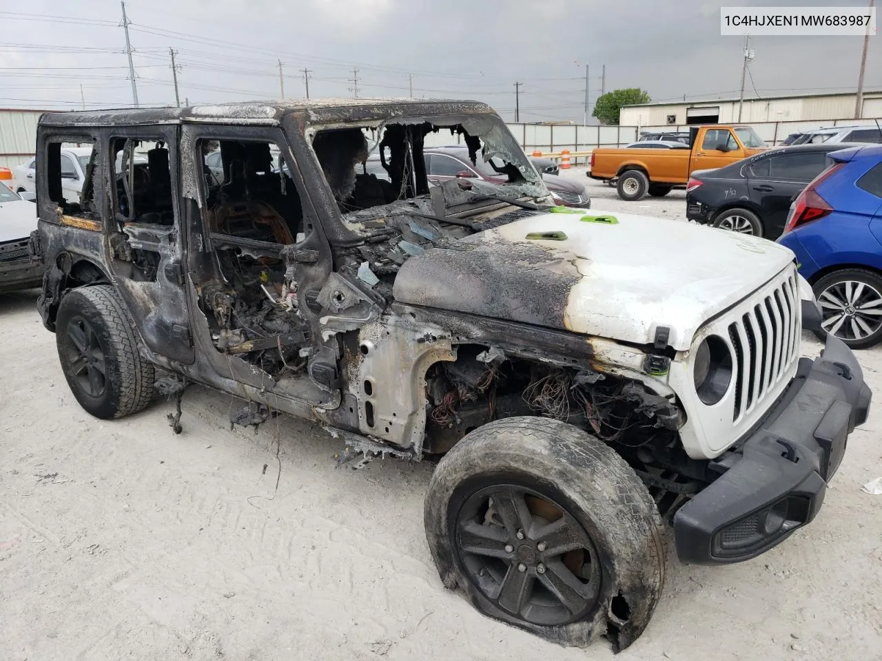 2021 Jeep Wrangler Unlimited Sahara VIN: 1C4HJXEN1MW683987 Lot: 46894424