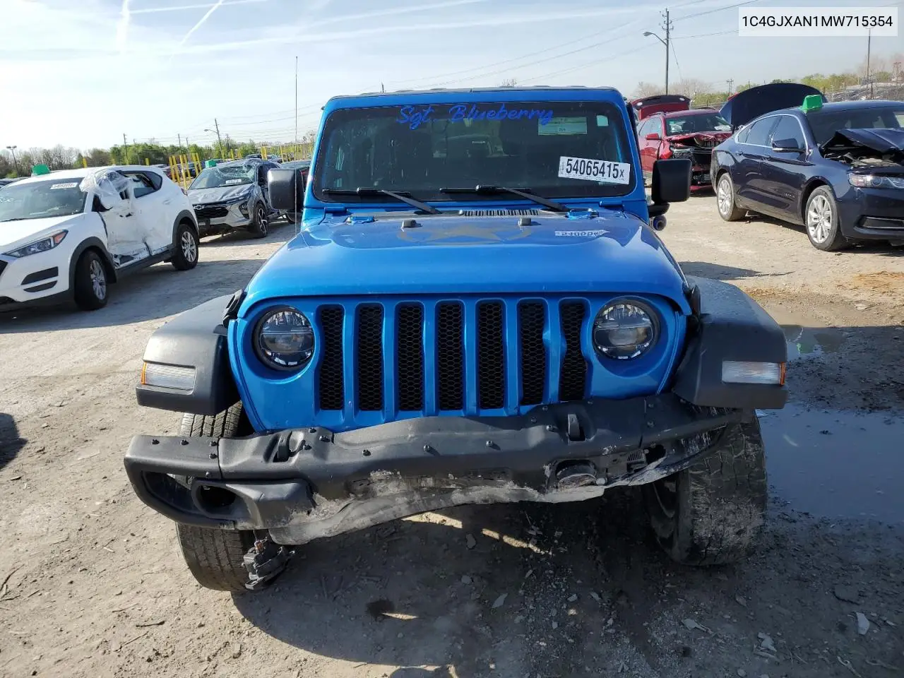 2021 Jeep Wrangler Sport VIN: 1C4GJXAN1MW715354 Lot: 54065415