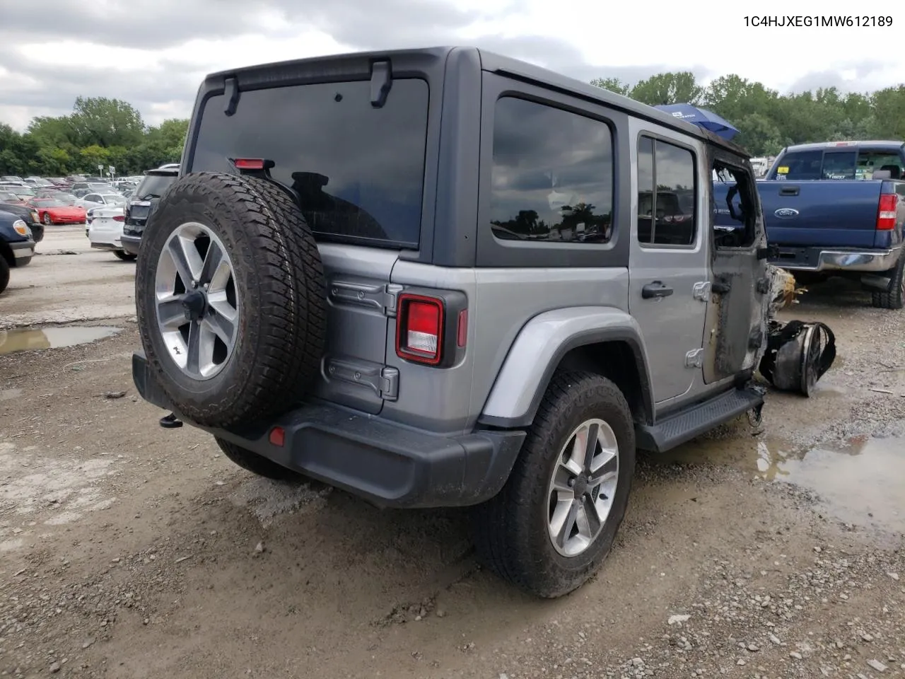 2021 Jeep Wrangler Unlimited Sahara VIN: 1C4HJXEG1MW612189 Lot: 54082582