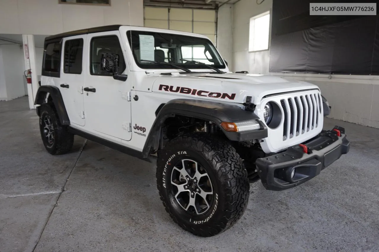 2021 Jeep Wrangler Unlimited Rubicon VIN: 1C4HJXFG5MW776236 Lot: 54396494