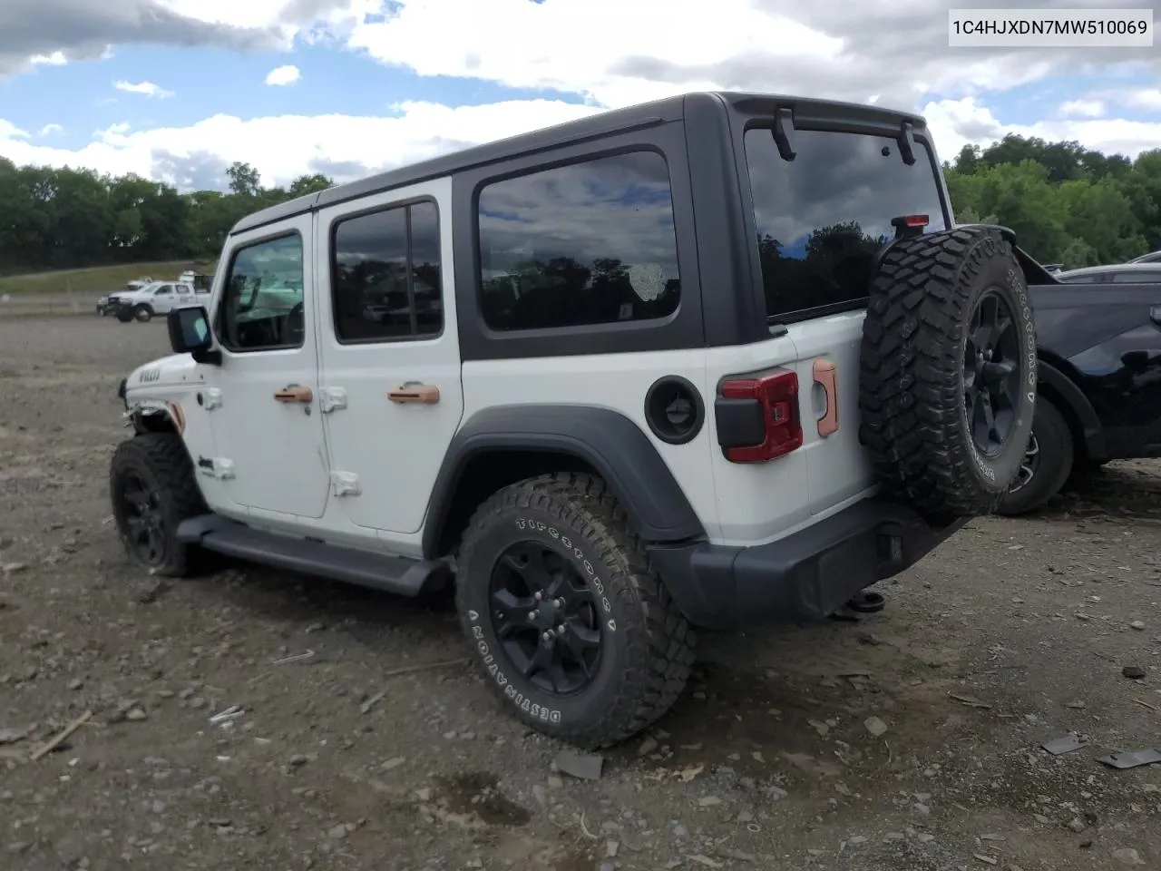 2021 Jeep Wrangler Unlimited Sport VIN: 1C4HJXDN7MW510069 Lot: 55266244