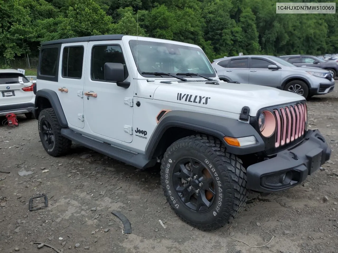 2021 Jeep Wrangler Unlimited Sport VIN: 1C4HJXDN7MW510069 Lot: 55266244