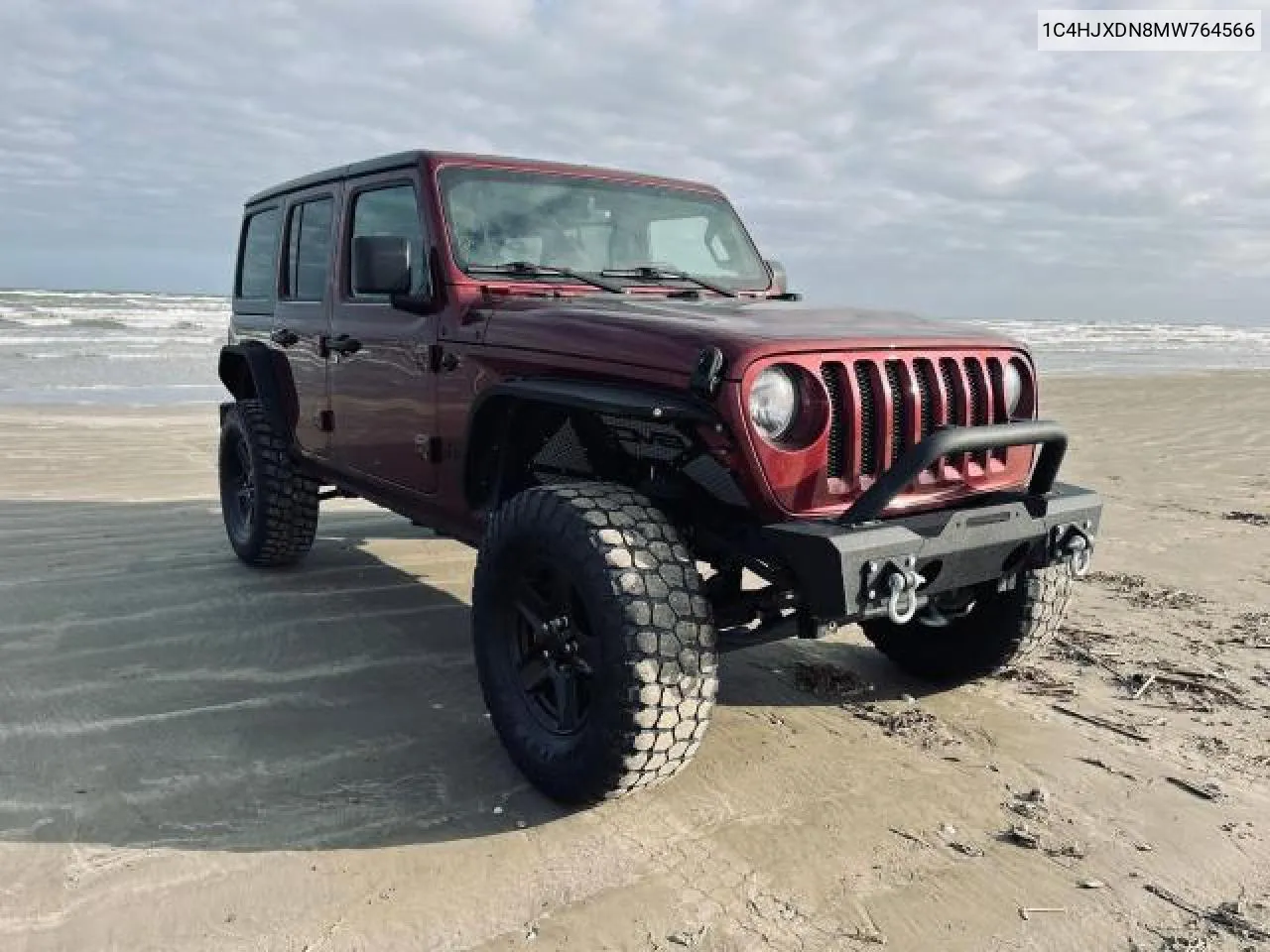 1C4HJXDN8MW764566 2021 Jeep Wrangler Unlimited Sport