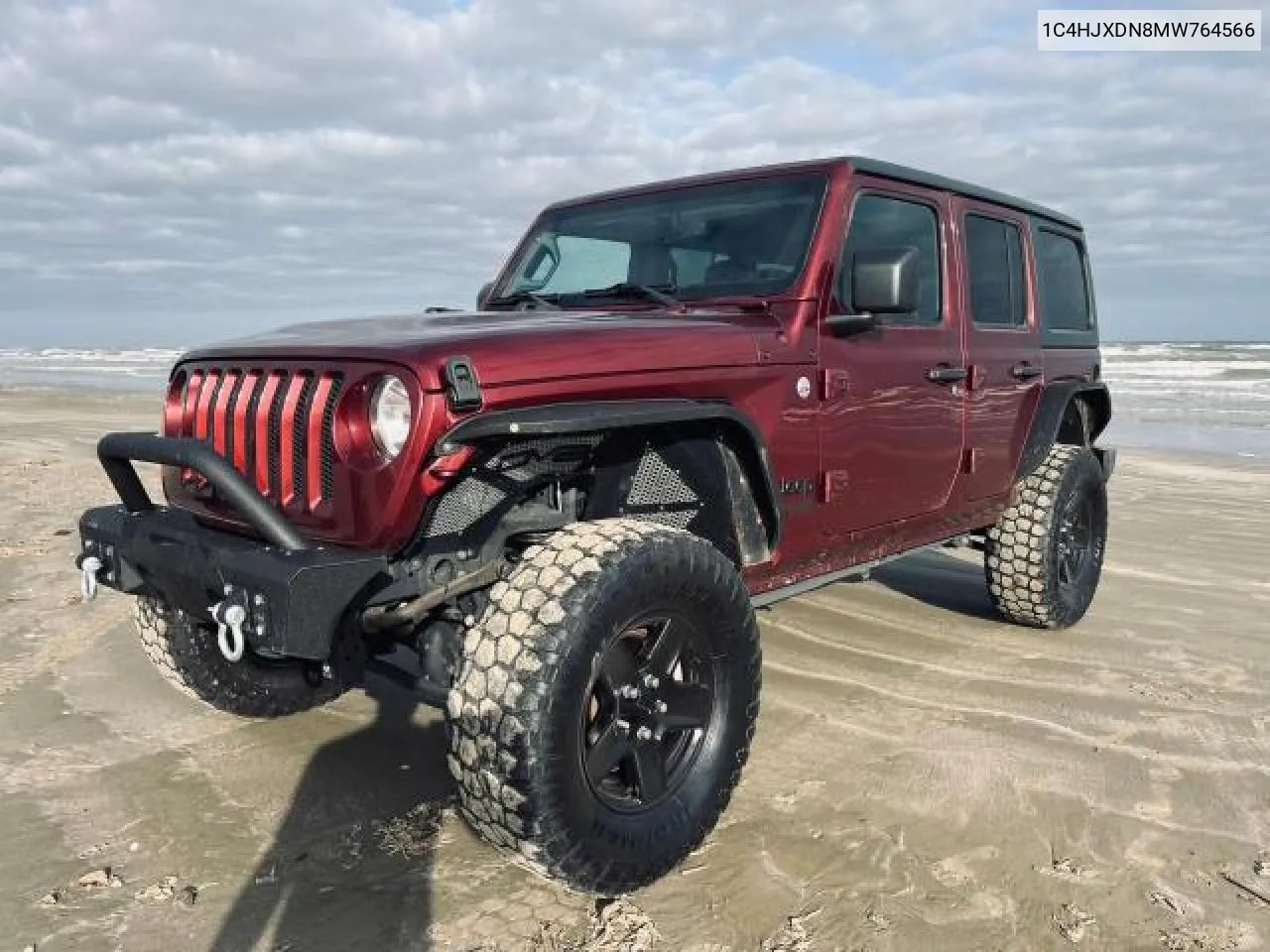 2021 Jeep Wrangler Unlimited Sport VIN: 1C4HJXDN8MW764566 Lot: 55700234