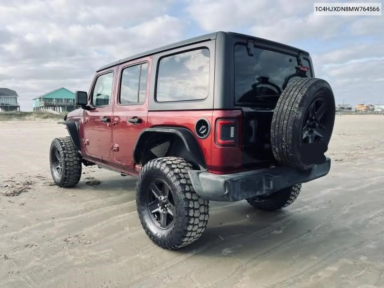 2021 Jeep Wrangler Unlimited Sport VIN: 1C4HJXDN8MW764566 Lot: 55700234