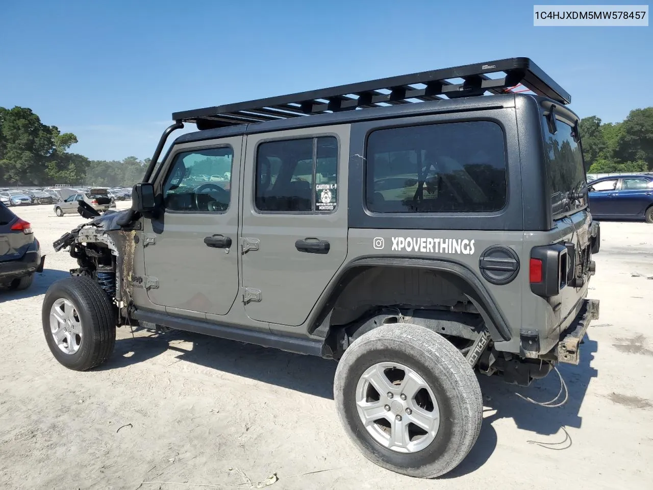 2021 Jeep Wrangler Unlimited Sport VIN: 1C4HJXDM5MW578457 Lot: 56220994