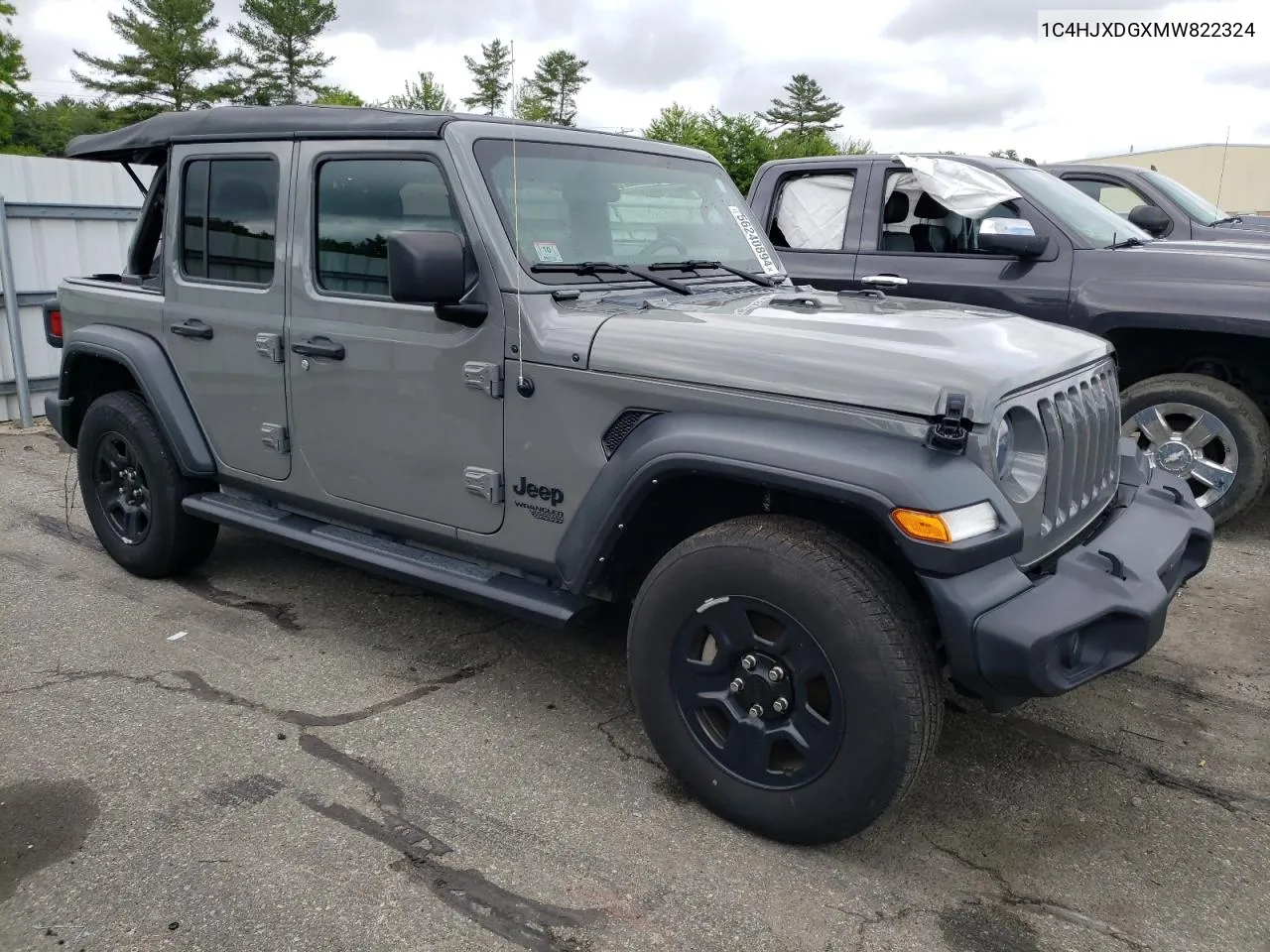 2021 Jeep Wrangler Unlimited Sport VIN: 1C4HJXDGXMW822324 Lot: 56240894