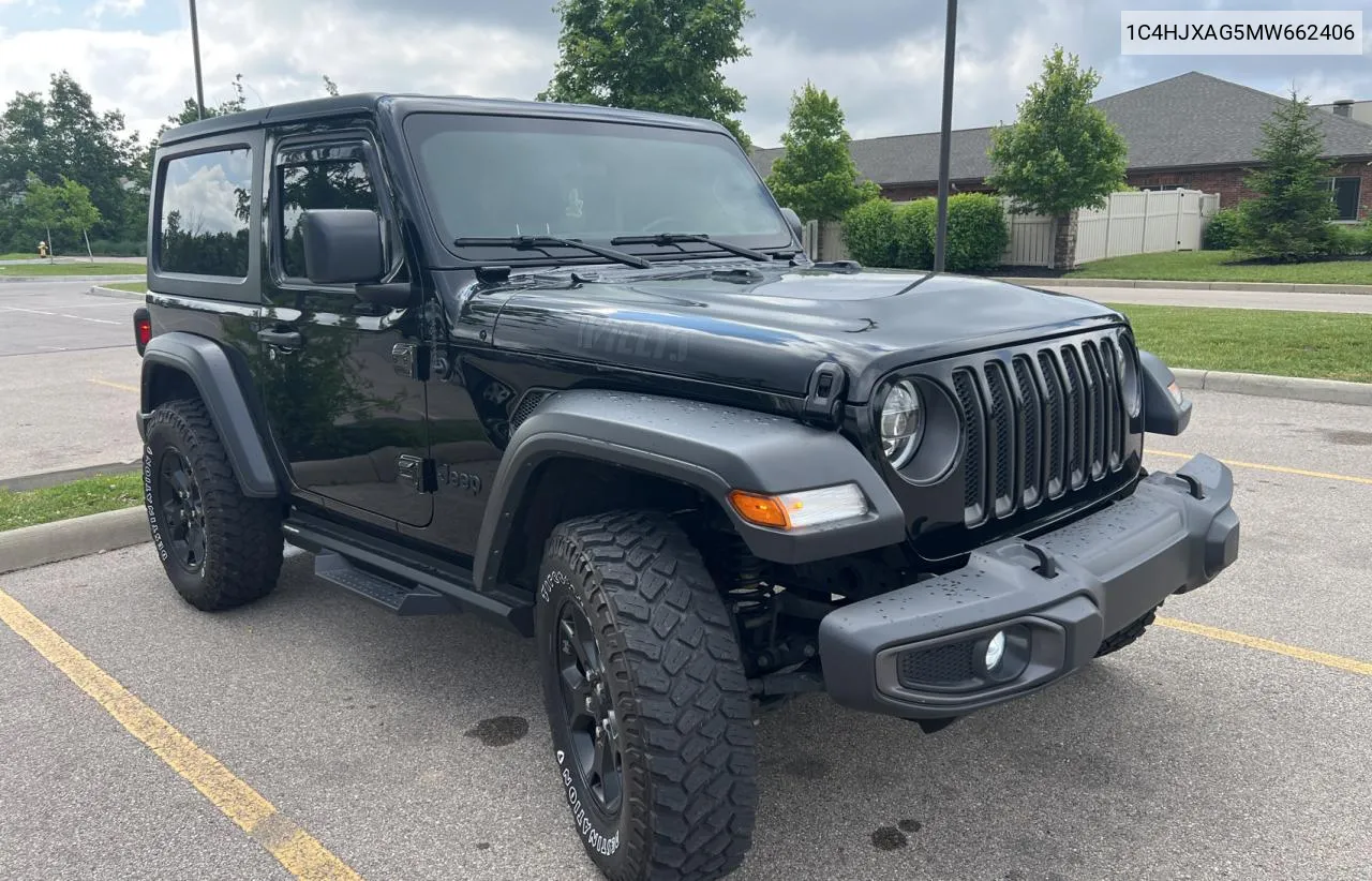 2021 Jeep Wrangler Sport VIN: 1C4HJXAG5MW662406 Lot: 57034054