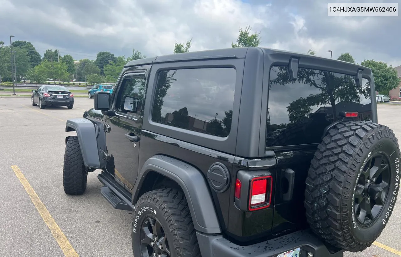 2021 Jeep Wrangler Sport VIN: 1C4HJXAG5MW662406 Lot: 57034054