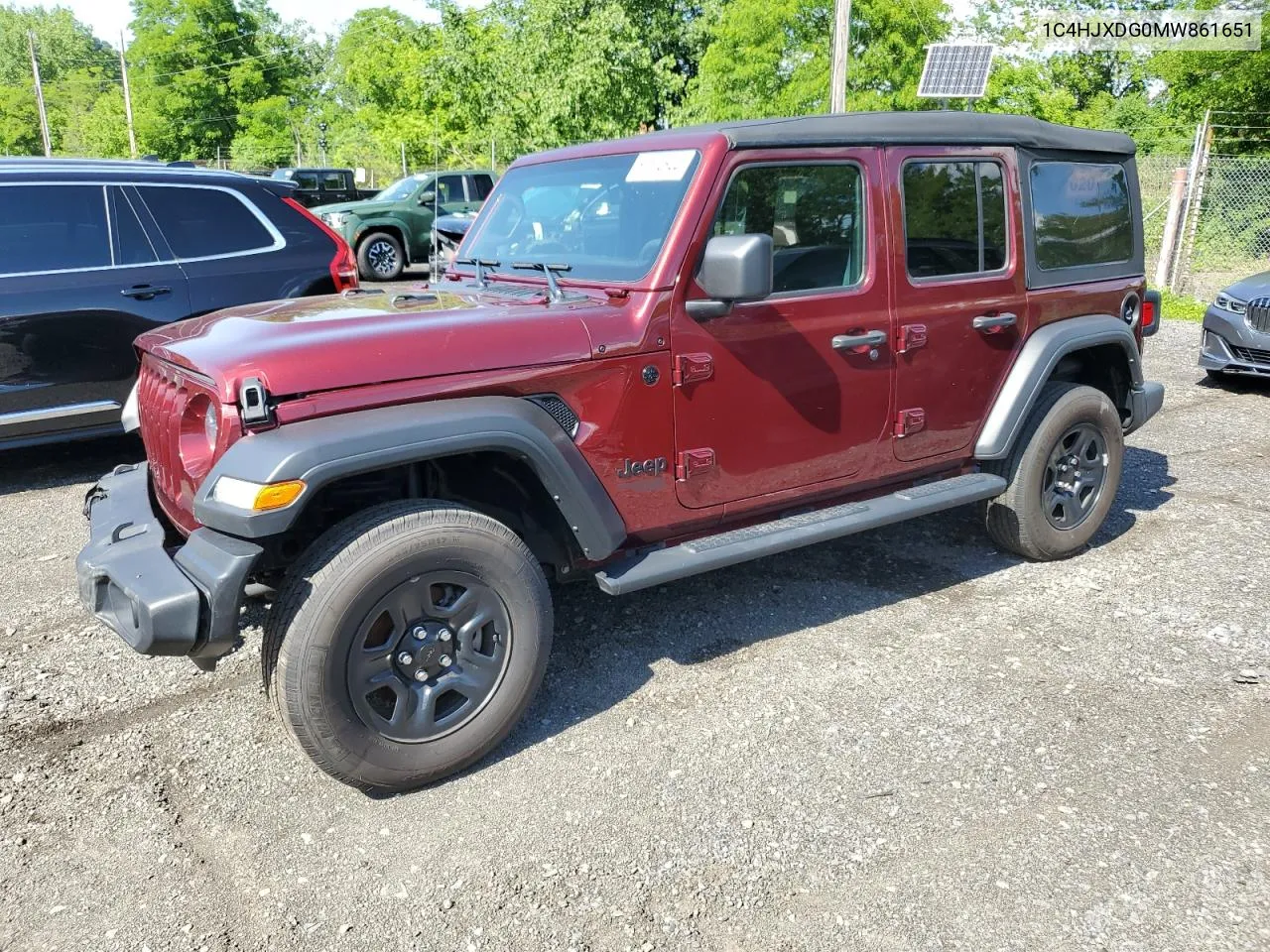 2021 Jeep Wrangler Unlimited Sport VIN: 1C4HJXDG0MW861651 Lot: 57124844