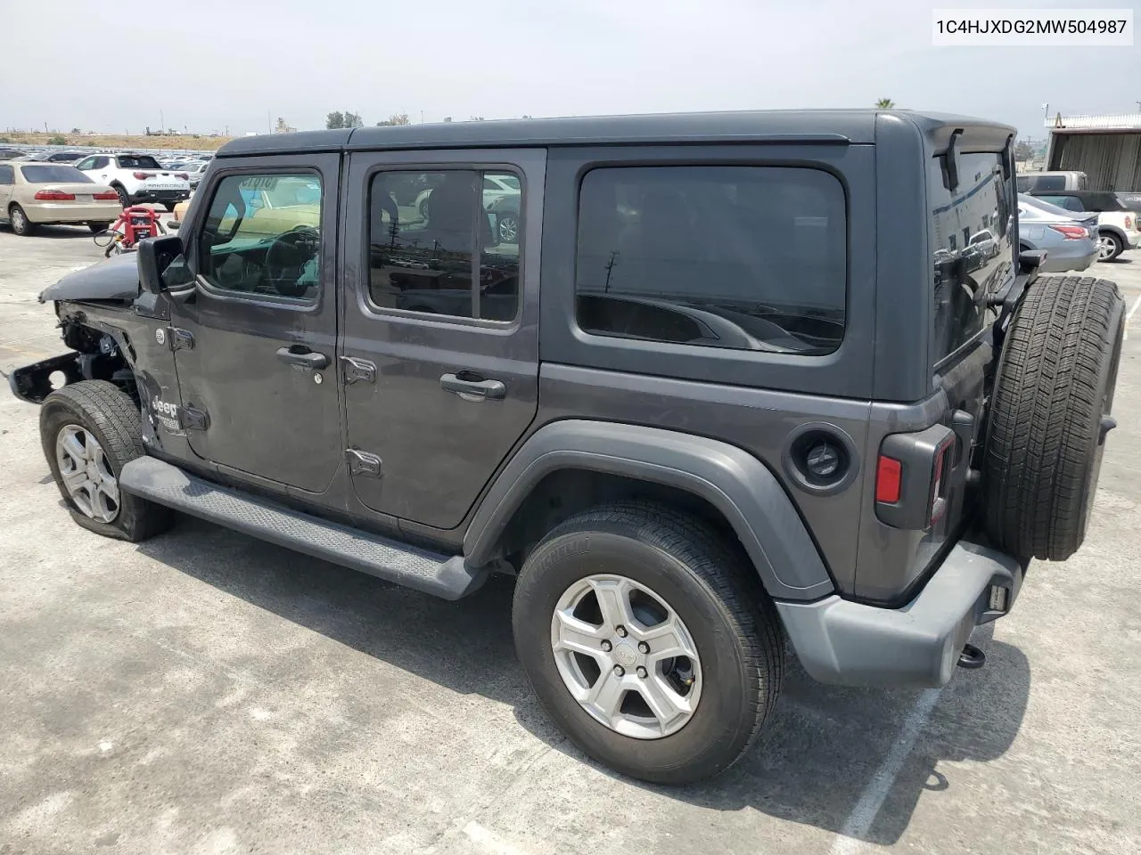 2021 Jeep Wrangler Unlimited Sport VIN: 1C4HJXDG2MW504987 Lot: 57619984