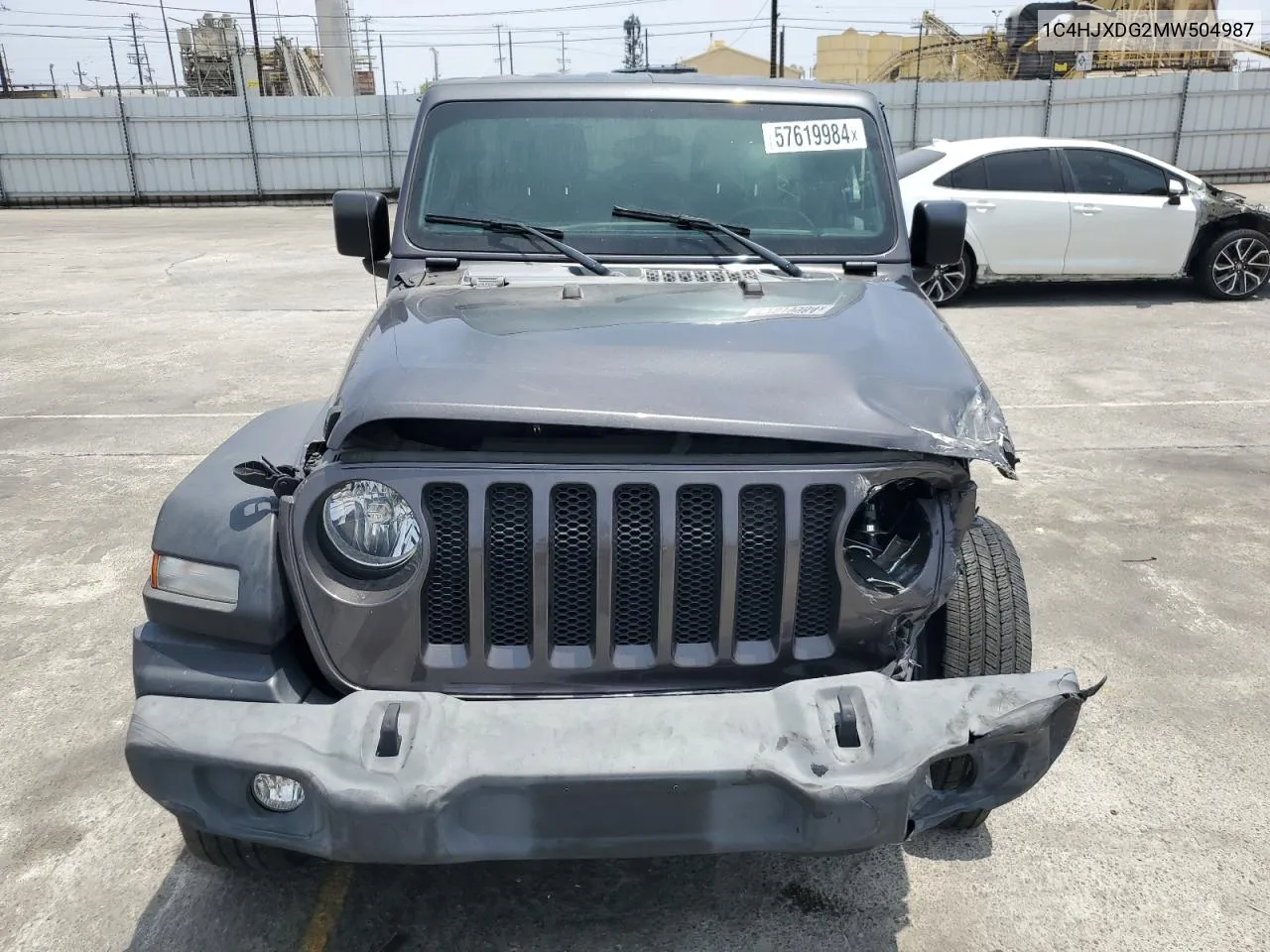 2021 Jeep Wrangler Unlimited Sport VIN: 1C4HJXDG2MW504987 Lot: 57619984