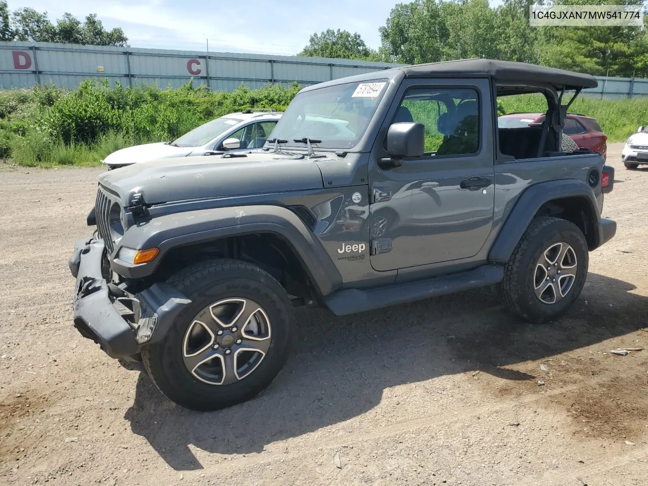 2021 Jeep Wrangler Sport VIN: 1C4GJXAN7MW541774 Lot: 57816944