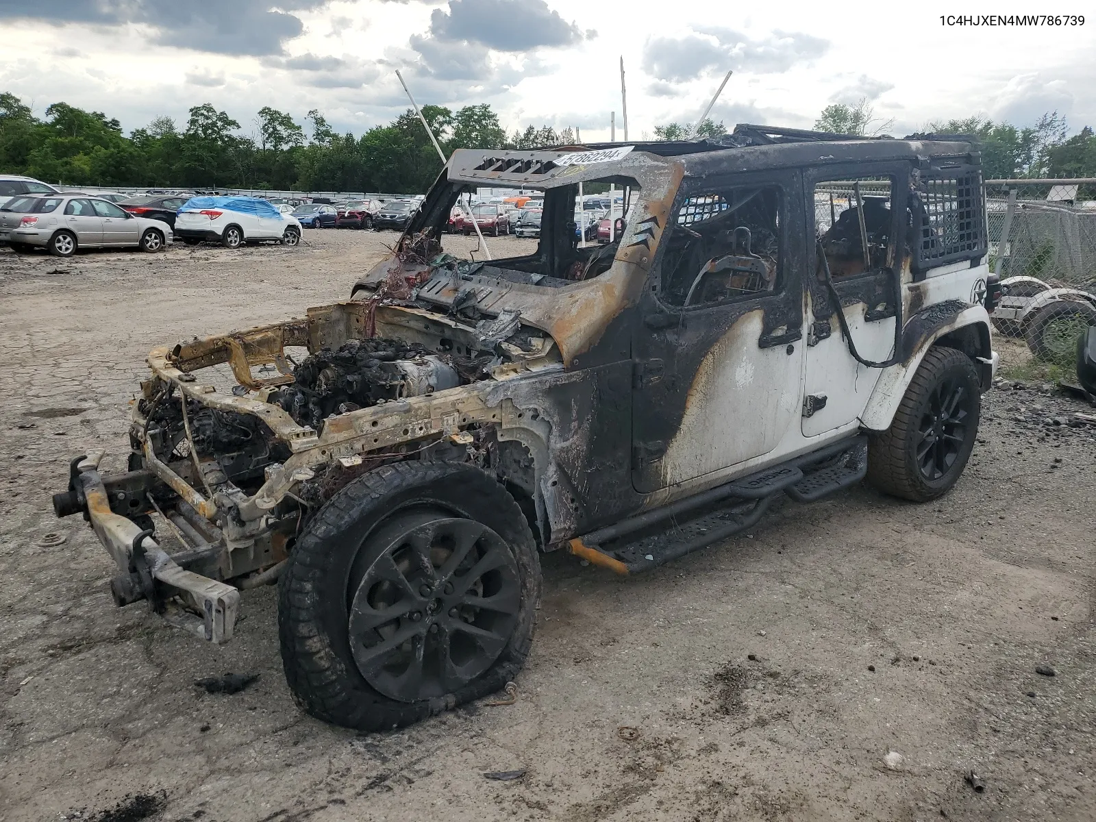 2021 Jeep Wrangler Unlimited Sahara VIN: 1C4HJXEN4MW786739 Lot: 57862294