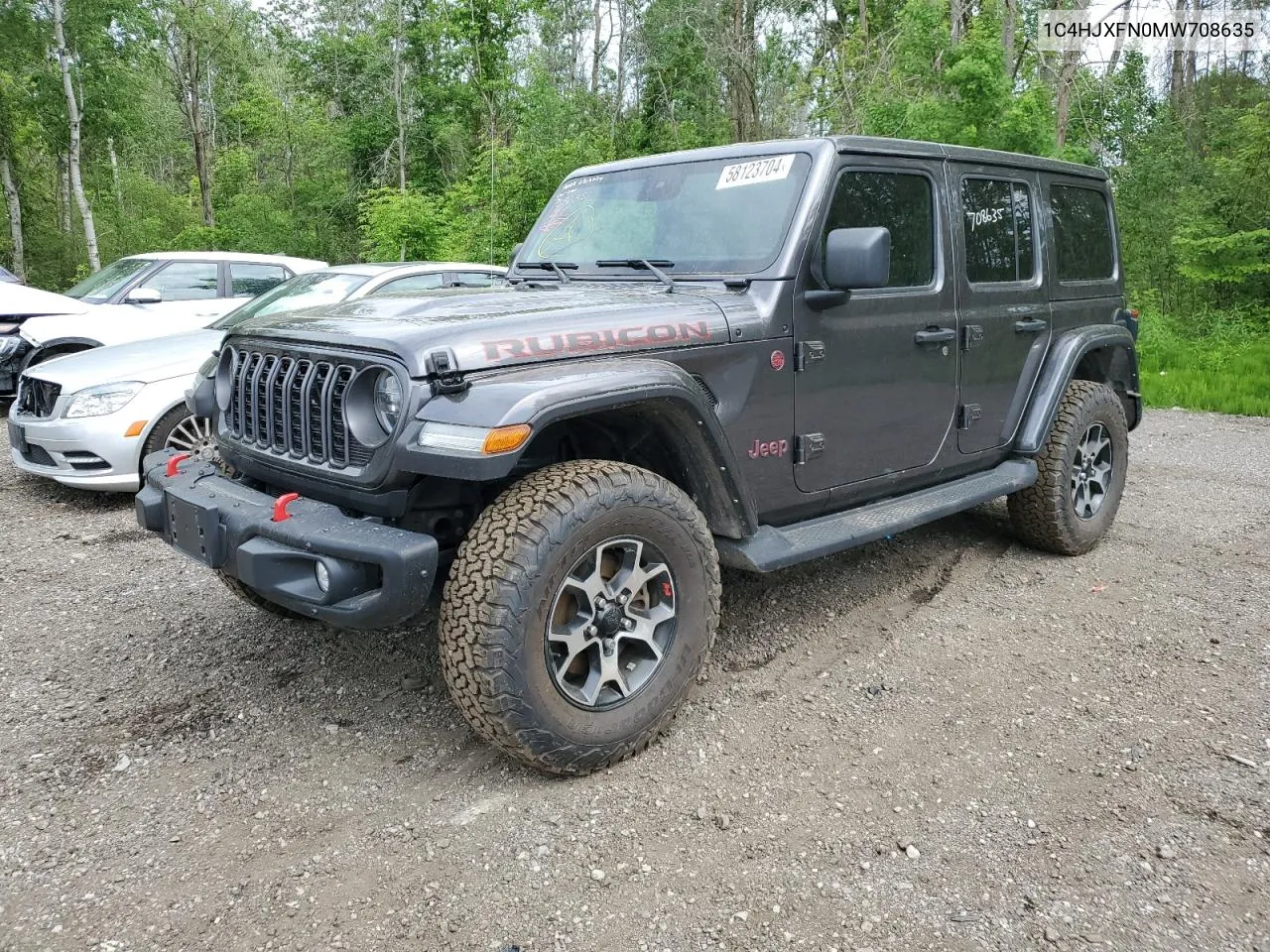 2021 Jeep Wrangler Unlimited Rubicon VIN: 1C4HJXFN0MW708635 Lot: 58123704