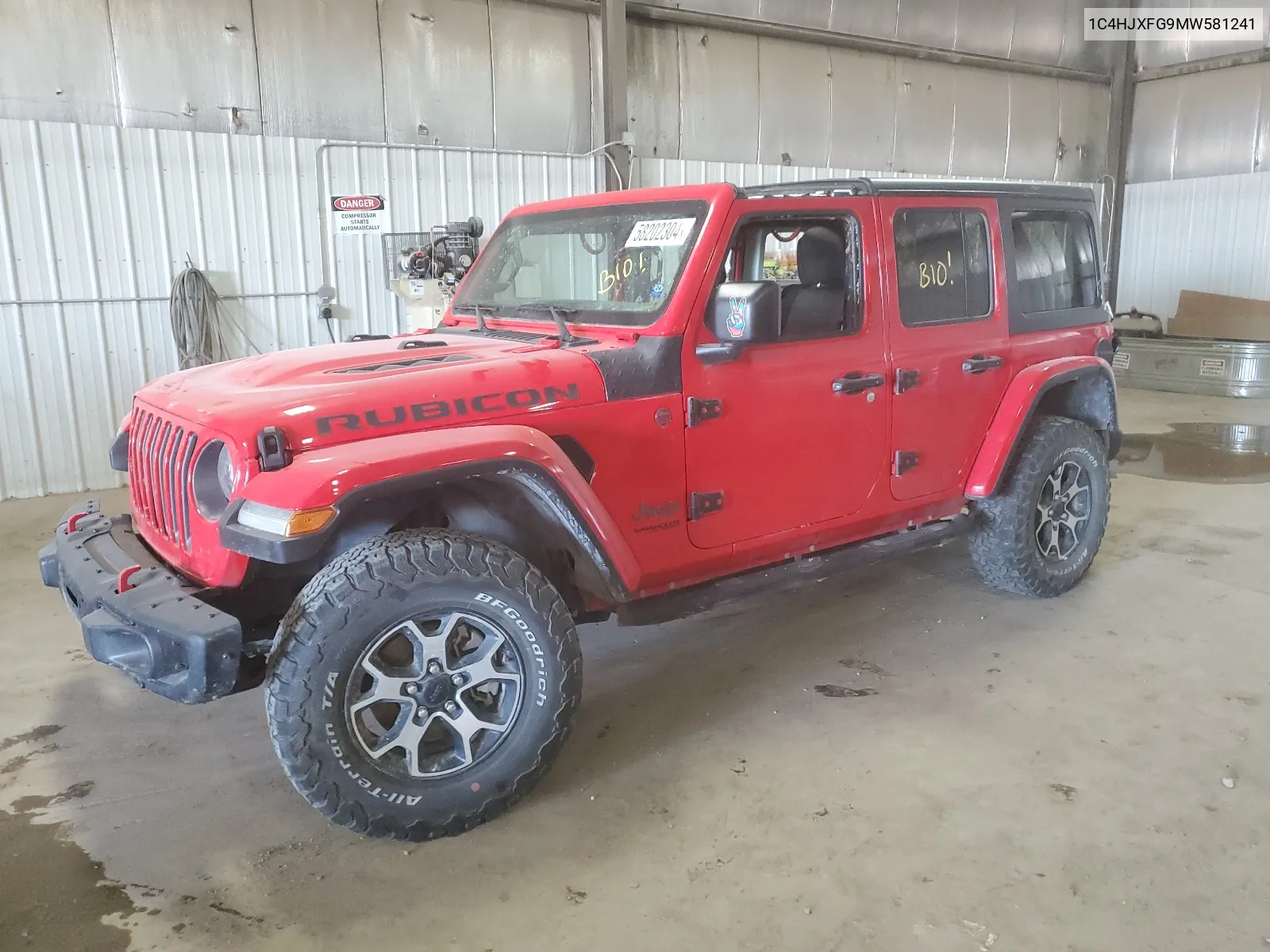 1C4HJXFG9MW581241 2021 Jeep Wrangler Unlimited Rubicon