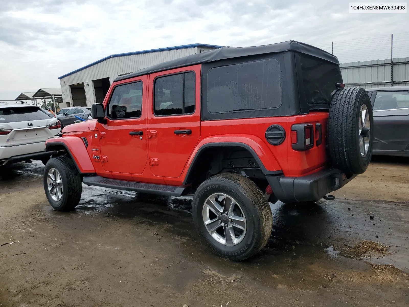 2021 Jeep Wrangler Unlimited Sahara VIN: 1C4HJXEN8MW630493 Lot: 58454484