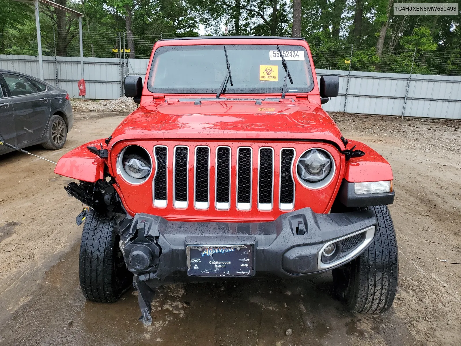 2021 Jeep Wrangler Unlimited Sahara VIN: 1C4HJXEN8MW630493 Lot: 58454484