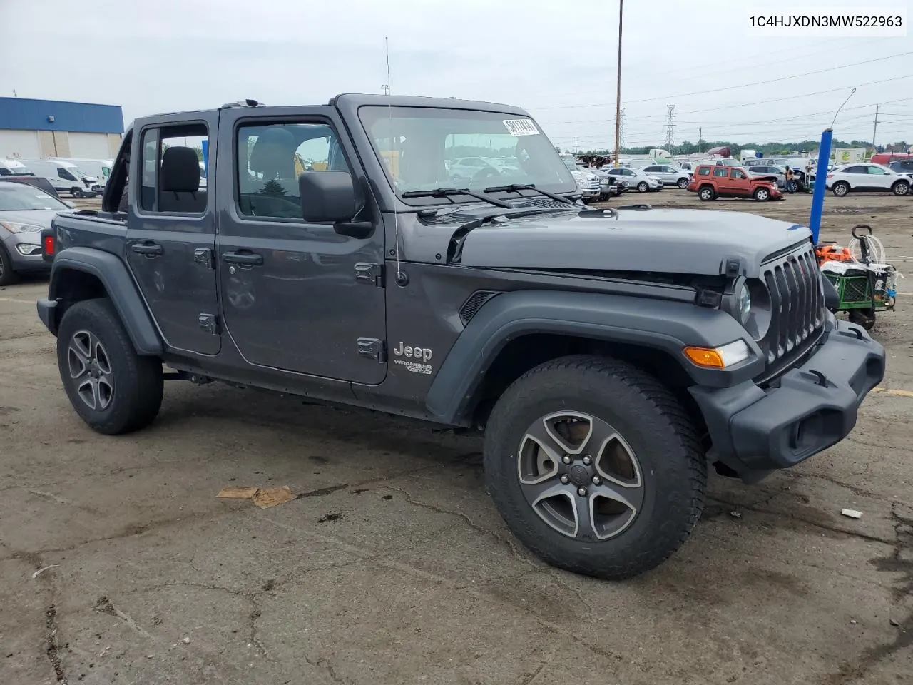 2021 Jeep Wrangler Unlimited Sport VIN: 1C4HJXDN3MW522963 Lot: 59117414