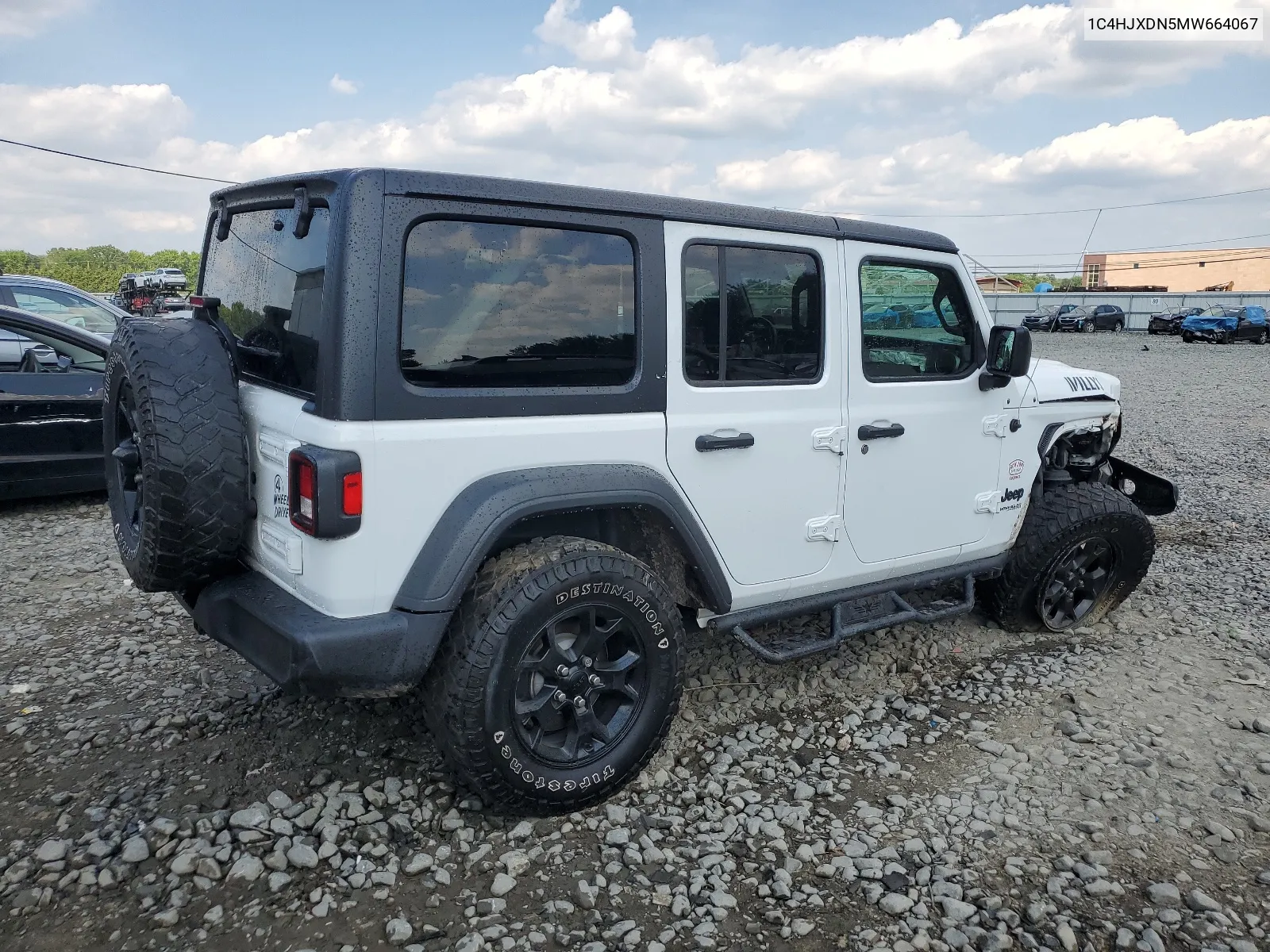 1C4HJXDN5MW664067 2021 Jeep Wrangler Unlimited Sport