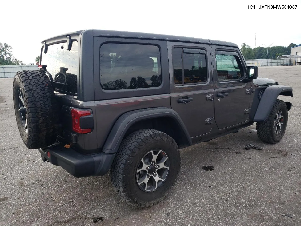 2021 Jeep Wrangler Unlimited Rubicon VIN: 1C4HJXFN3MW584067 Lot: 59848394