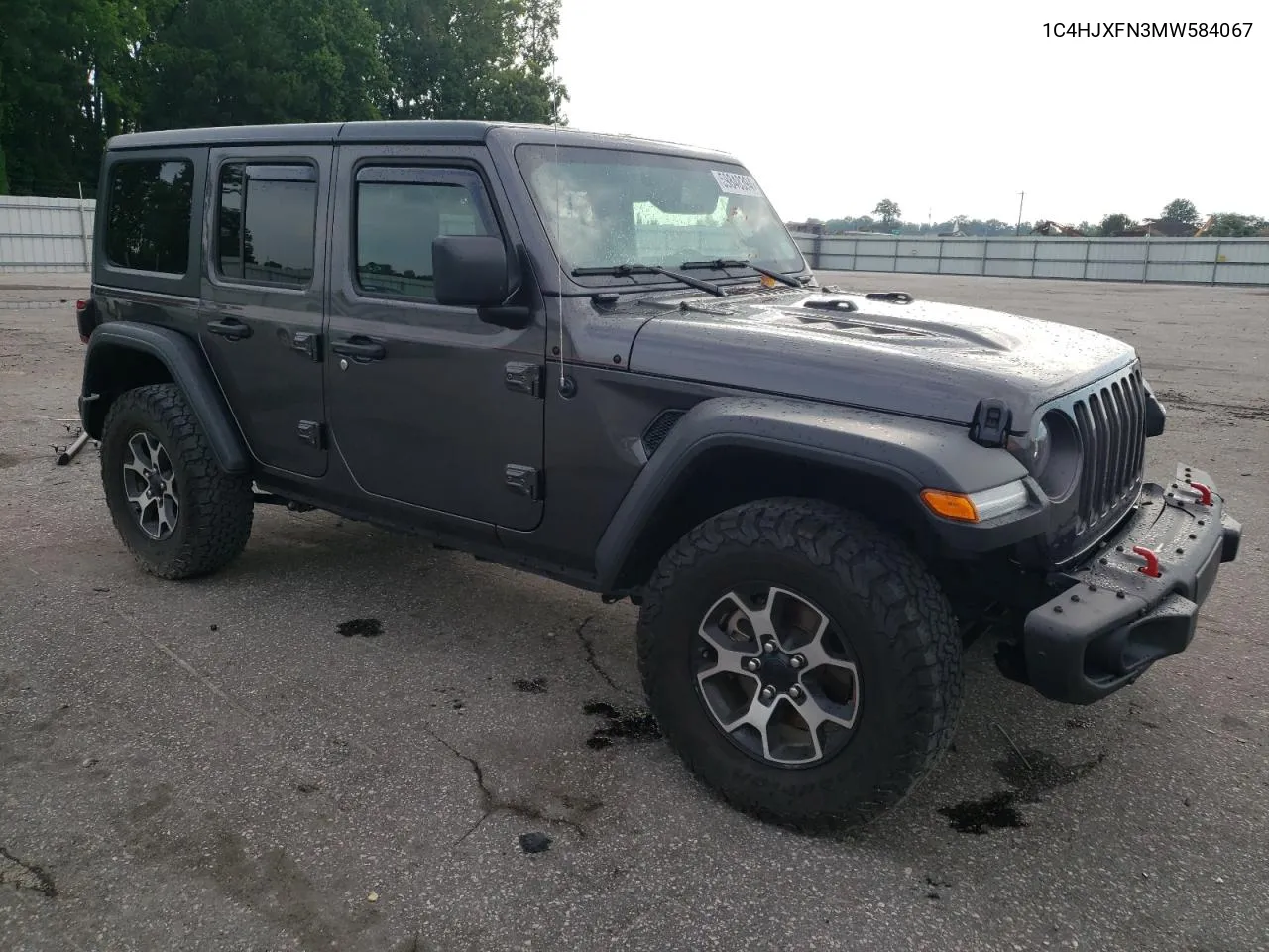 2021 Jeep Wrangler Unlimited Rubicon VIN: 1C4HJXFN3MW584067 Lot: 59848394