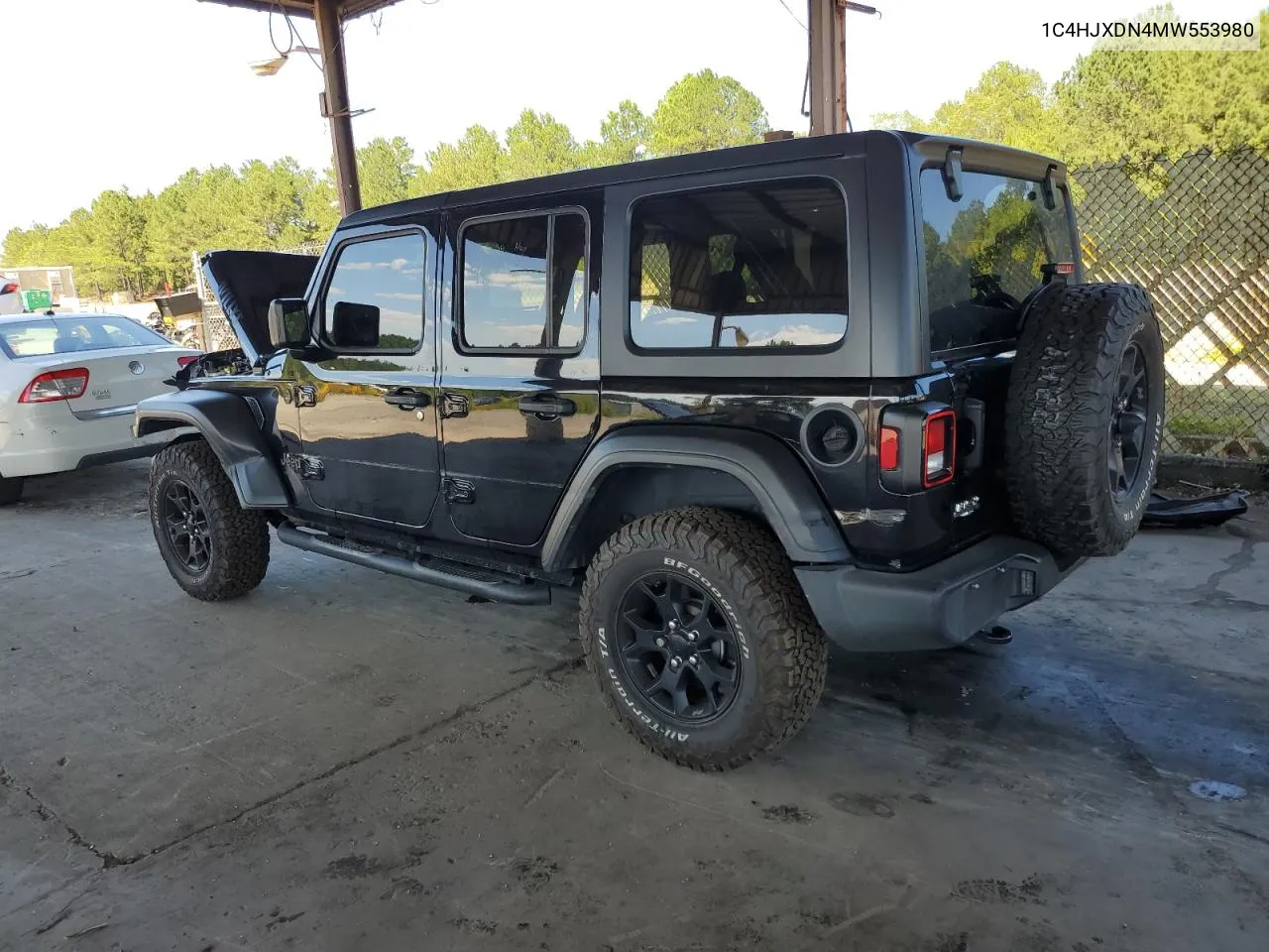 2021 Jeep Wrangler Unlimited Sport VIN: 1C4HJXDN4MW553980 Lot: 60001474