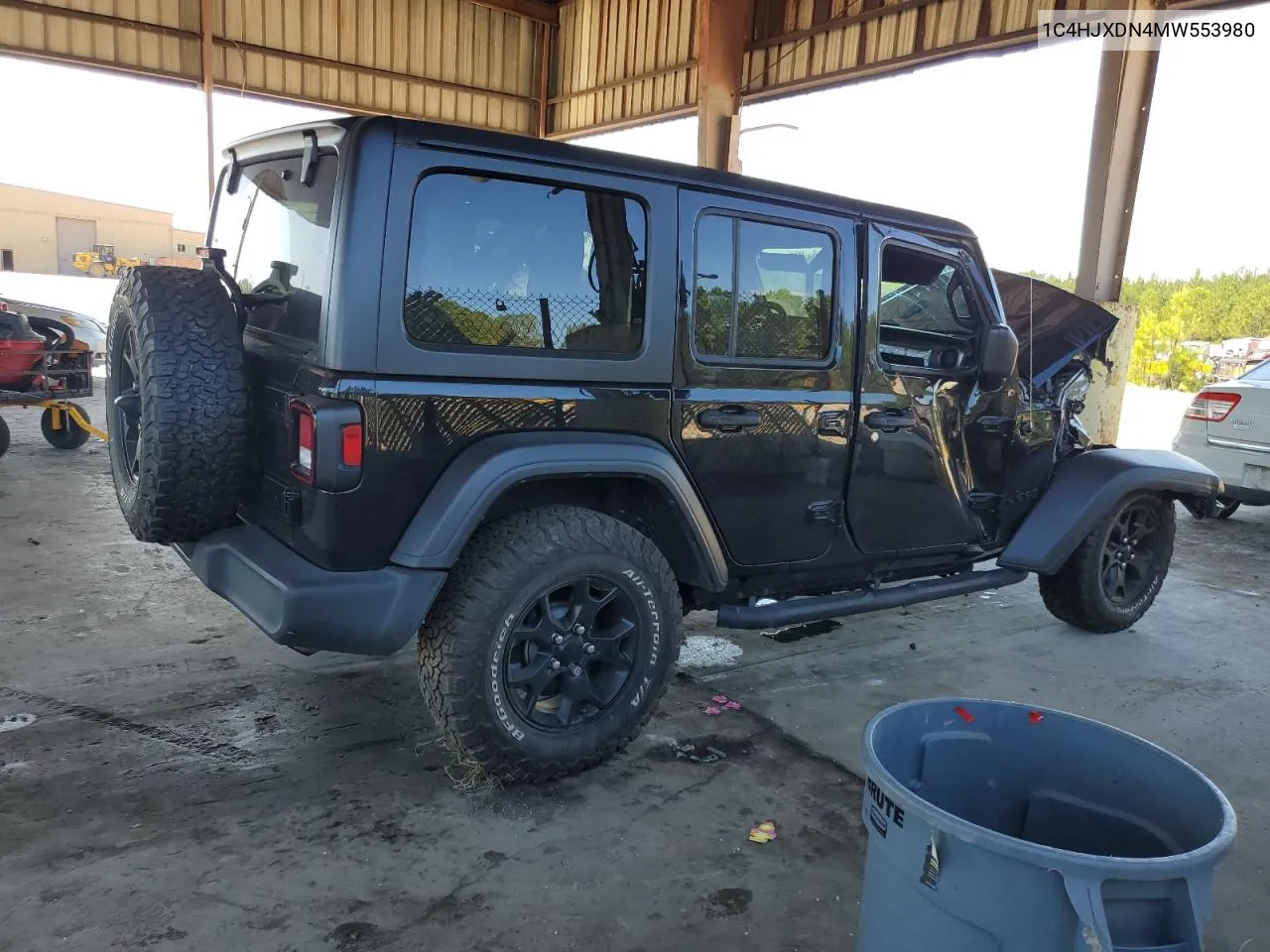 2021 Jeep Wrangler Unlimited Sport VIN: 1C4HJXDN4MW553980 Lot: 60001474